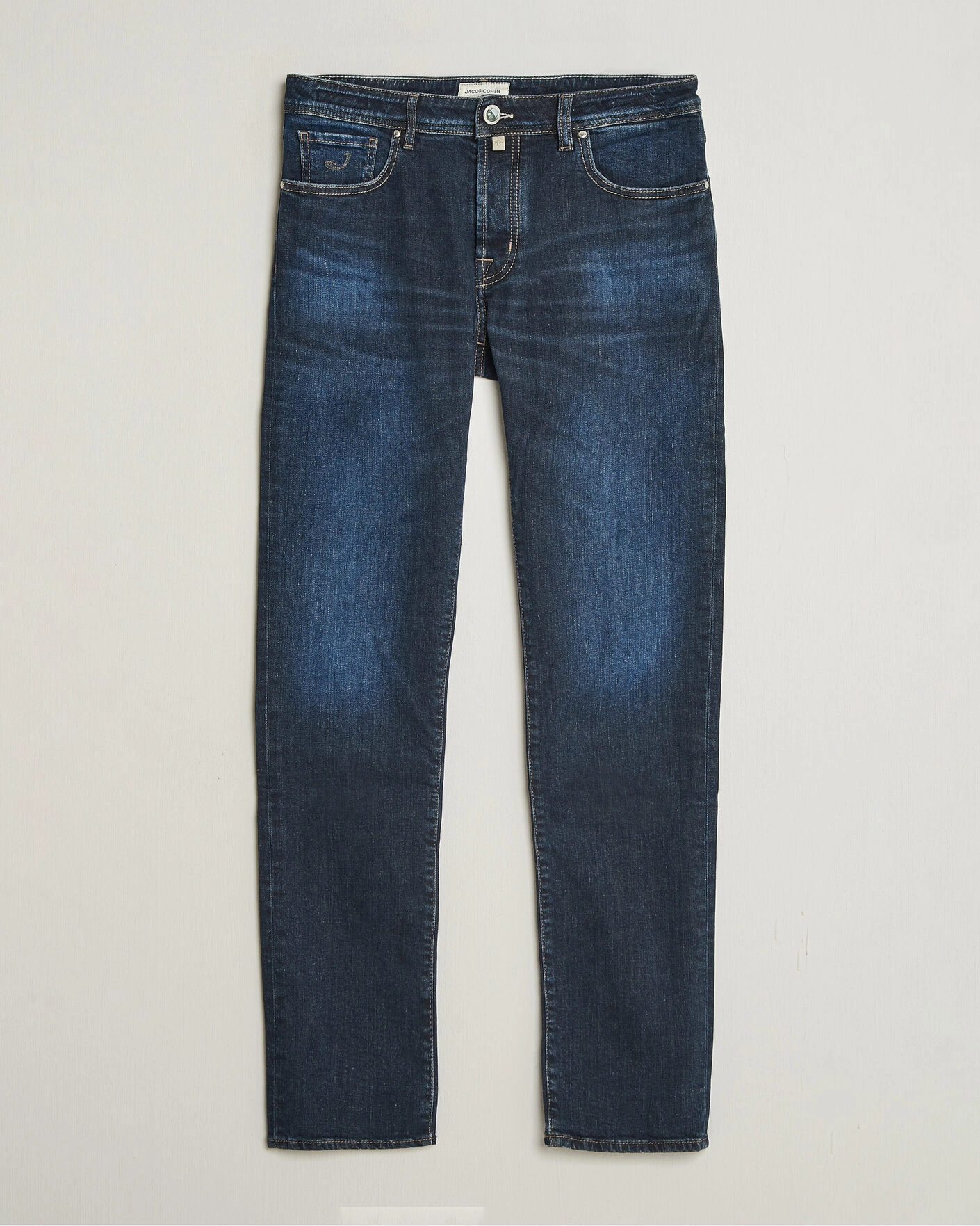 Herr | Jeans | Jacob Cohën | Bard Slim Fit Apres Ski Patch Stretch Jeans Blue