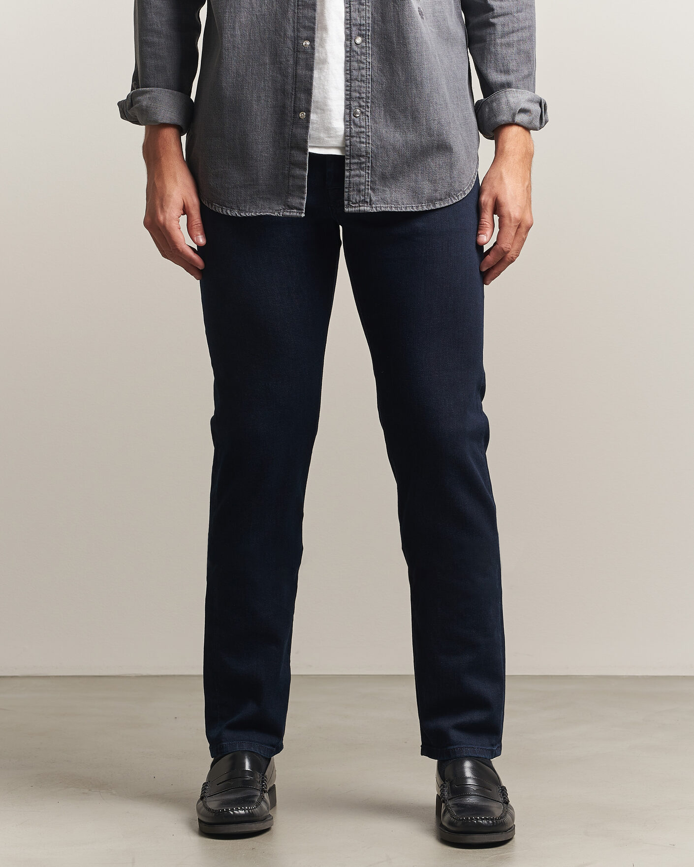 Herr | Jeans | Jacob Cohën | Bard Slim Fit Stretch Jeans Overdyed Blue