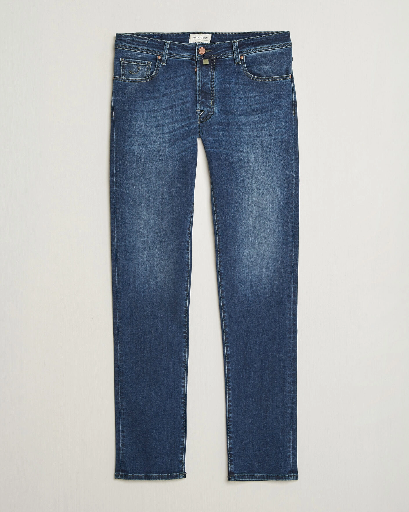 Herr | Jeans | Jacob Cohën | Bard Slim Fit Stretch Jeans Mid Blue