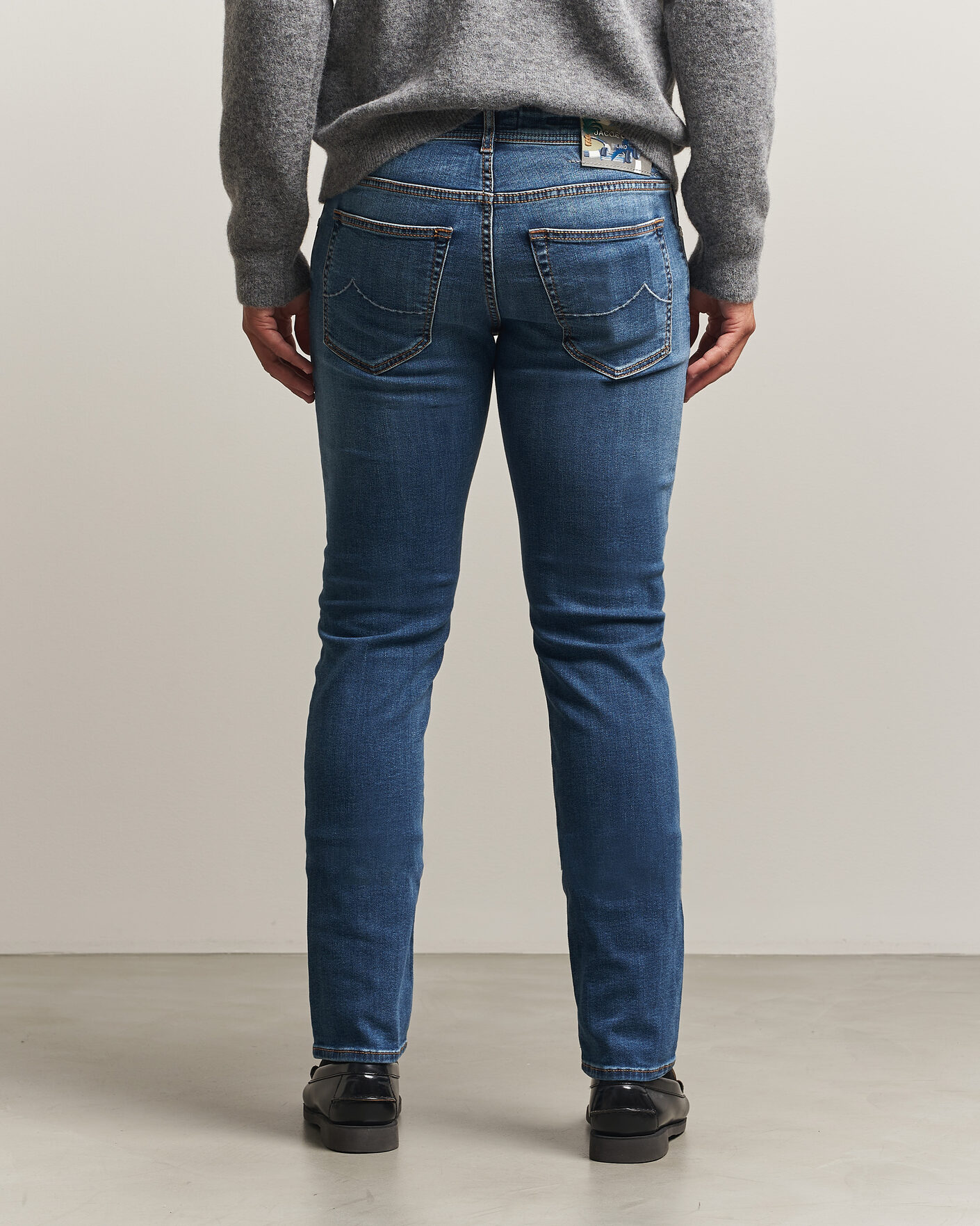 Herr | Jeans | Jacob Cohën | Nick F1 Slim Fit Stretch Jeans Light Blue