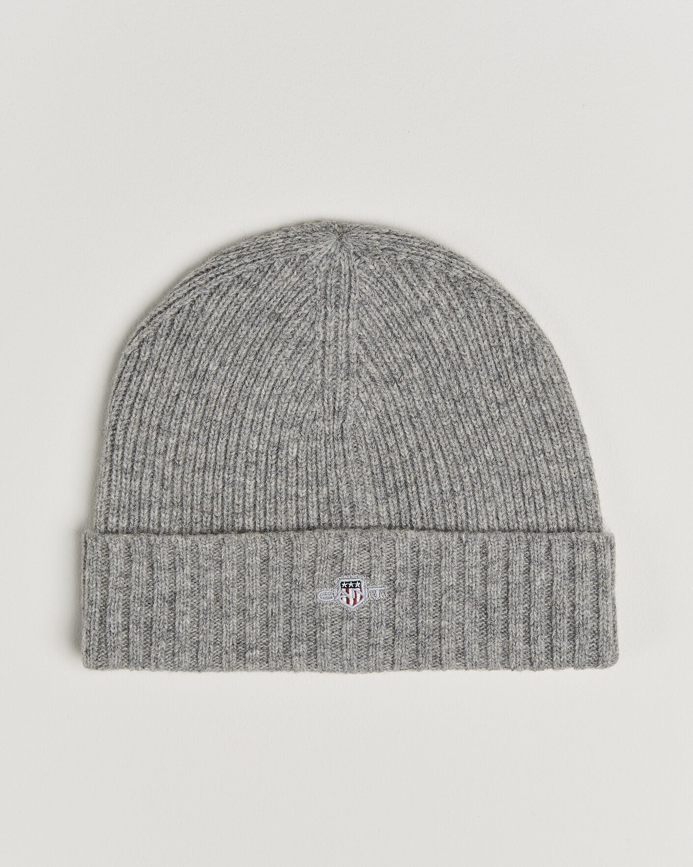 Herr | Mössor | Gant | Wool Beanie Grey Melange