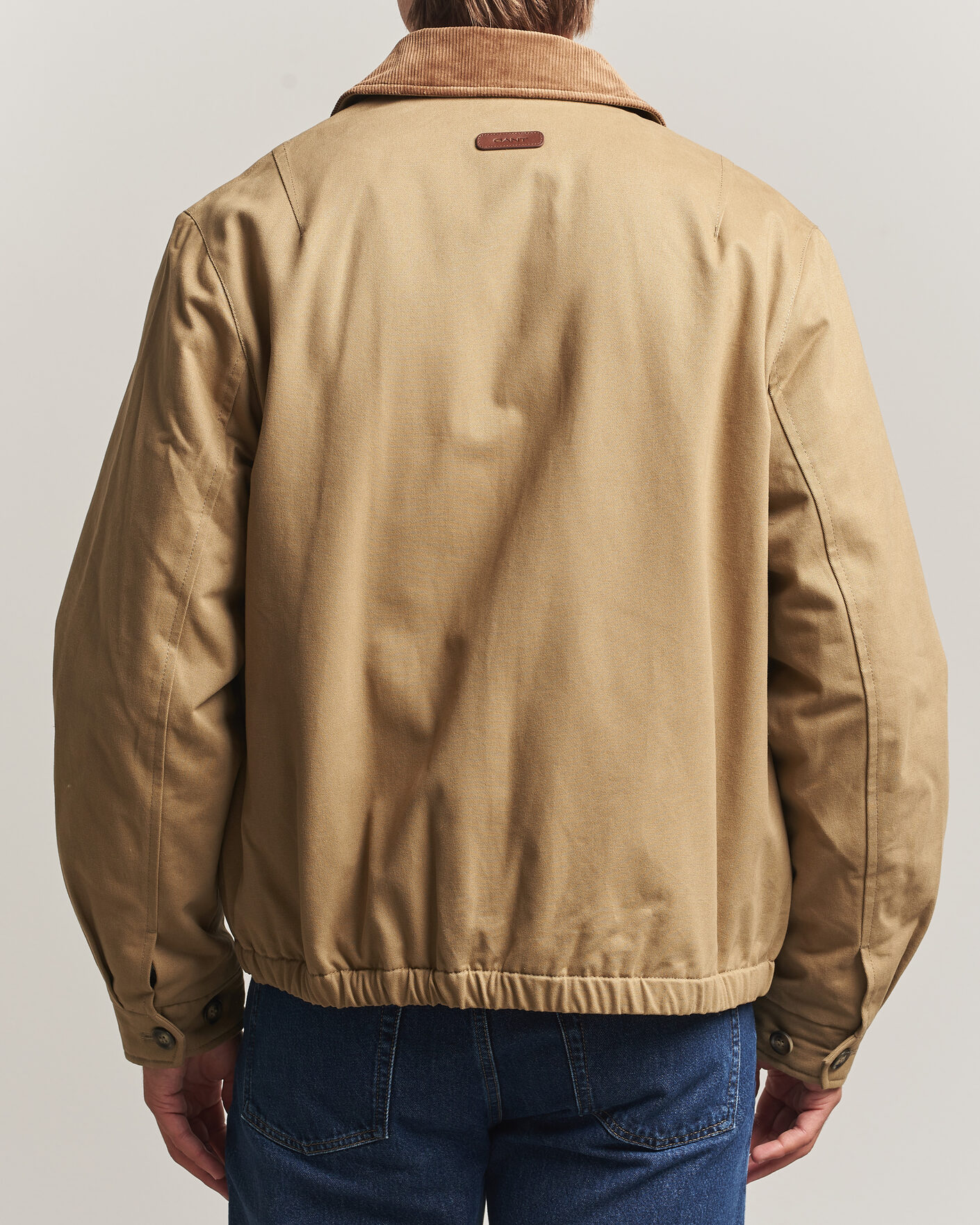 Herr | Jackor | Gant | Moleskin Harrington Jacket Light Taupe