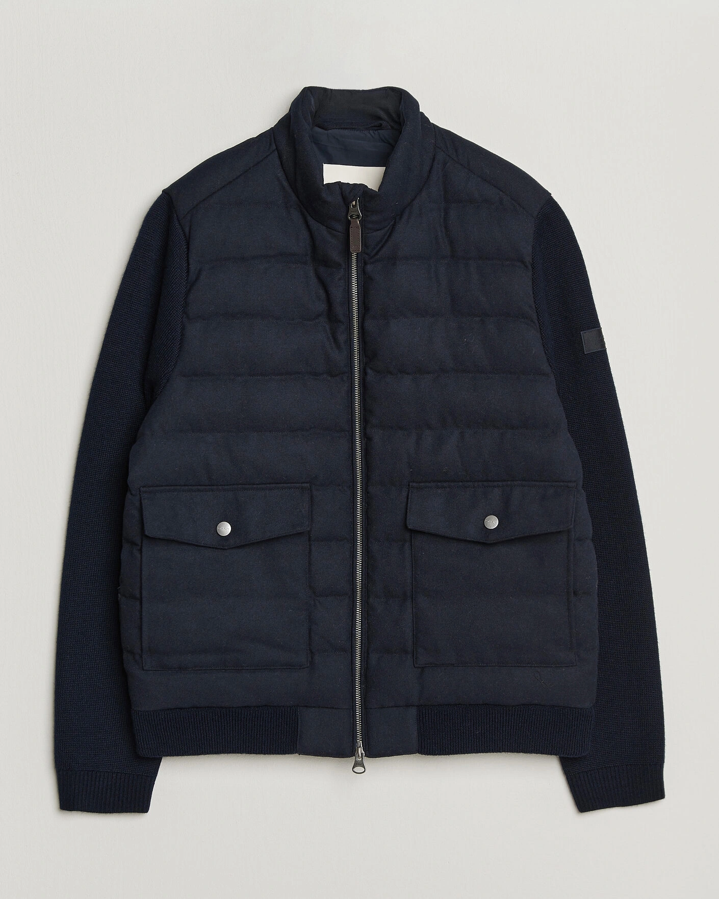 Herr | Jackor | Gant | Padded Hybrid Flannel Jacket Evening Blue