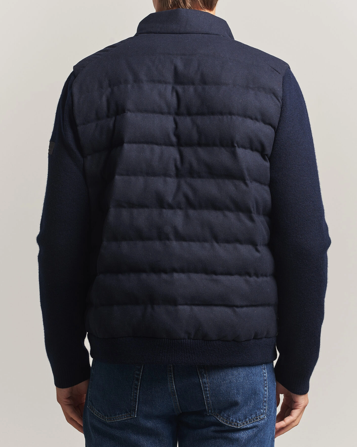 Herr | Jackor | Gant | Padded Hybrid Flannel Jacket Evening Blue