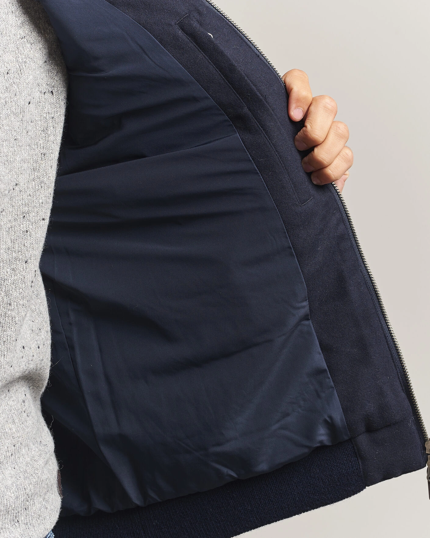 Herr | Jackor | Gant | Padded Hybrid Flannel Jacket Evening Blue