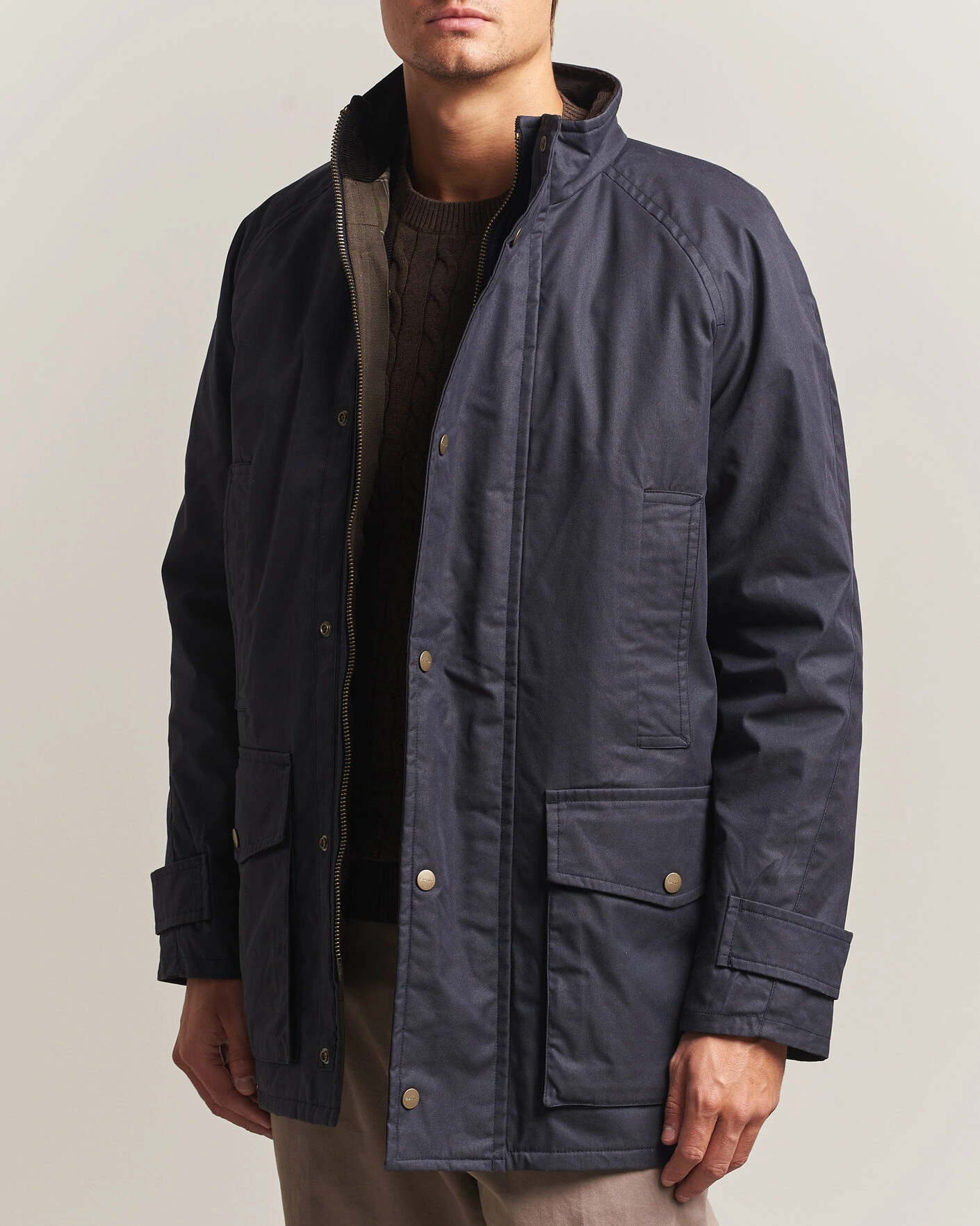 Herr | Jackor | Gant | Waxed Double Decker Jacket Evening Blue