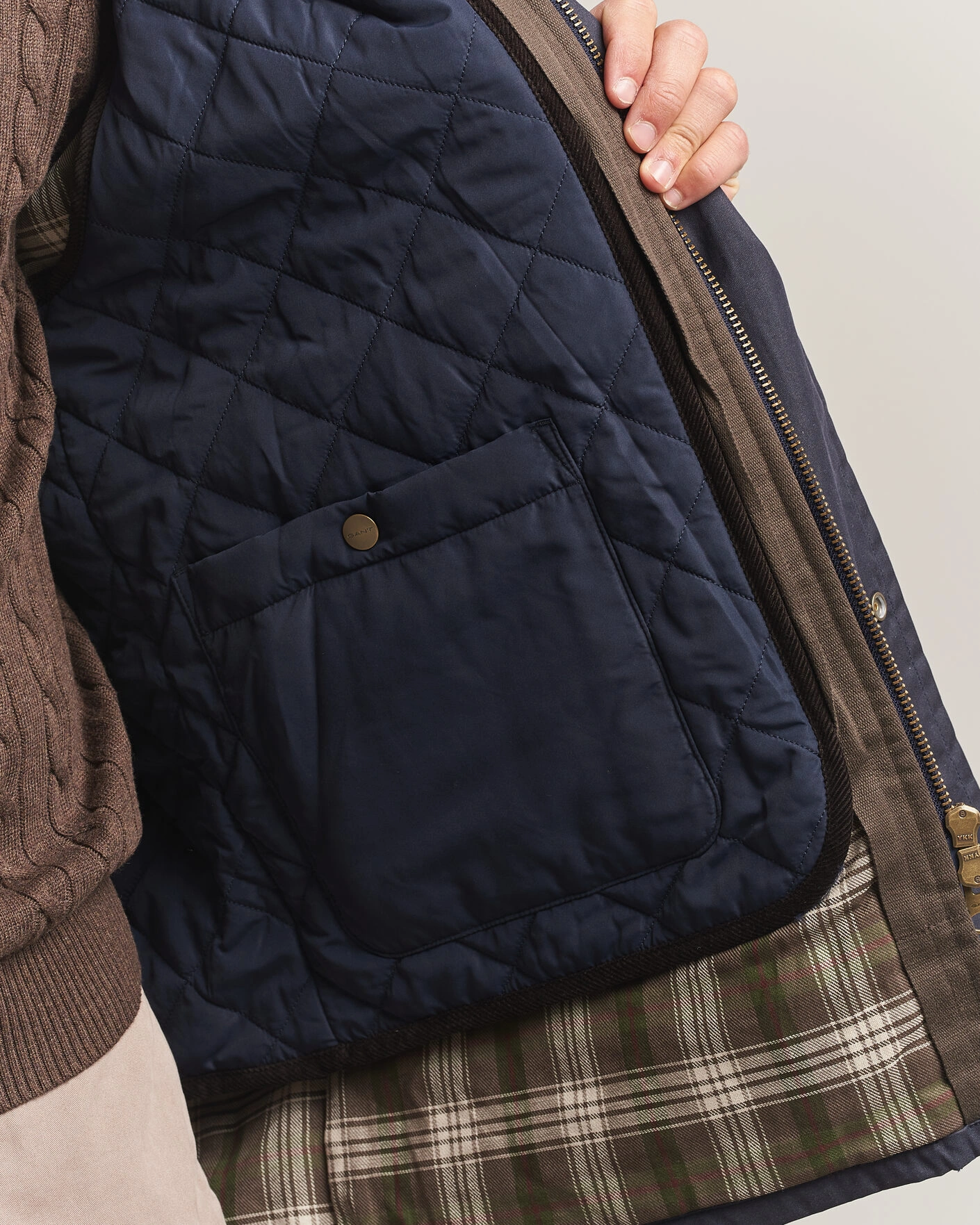 Herr | Jackor | Gant | Waxed Double Decker Jacket Evening Blue