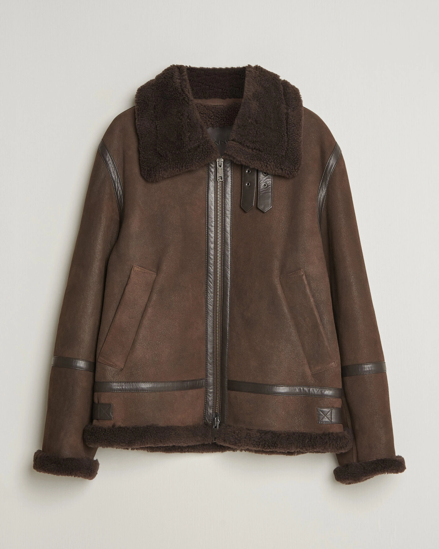 Herr | Jackor | Gant | Classic Shearling Jacket Black Brown