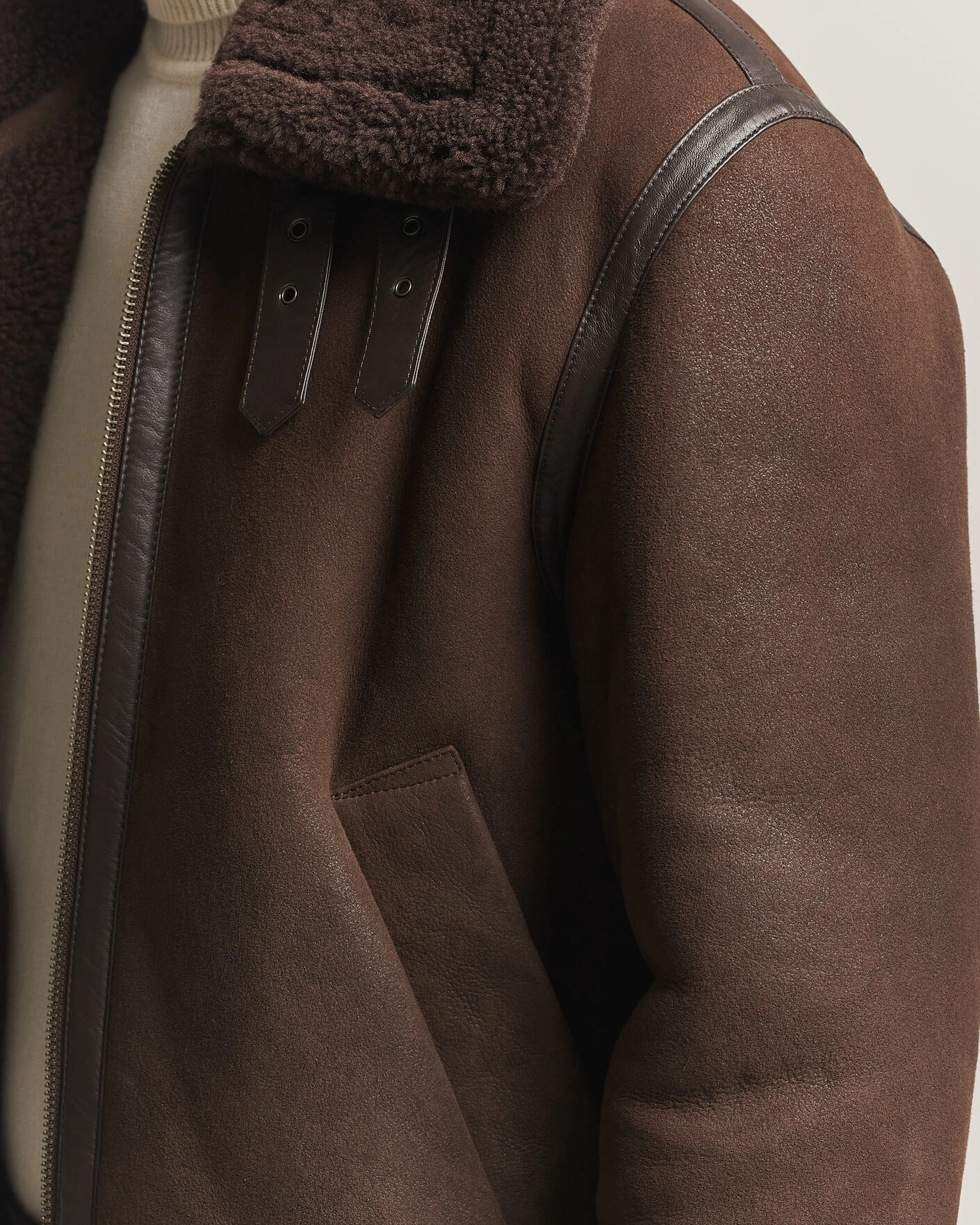 Herr | Jackor | Gant | Classic Shearling Jacket Black Brown