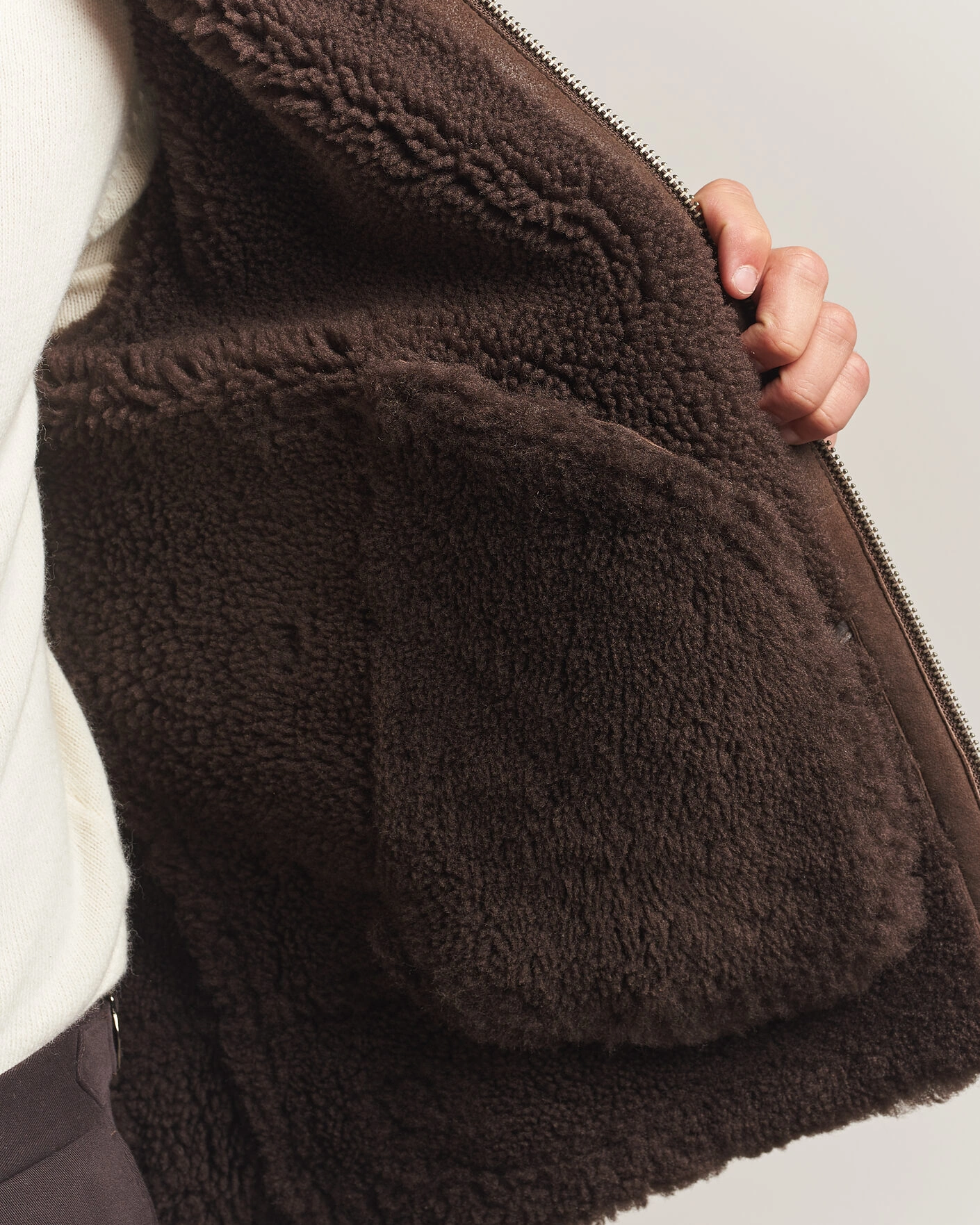 Herr | Jackor | Gant | Classic Shearling Jacket Black Brown