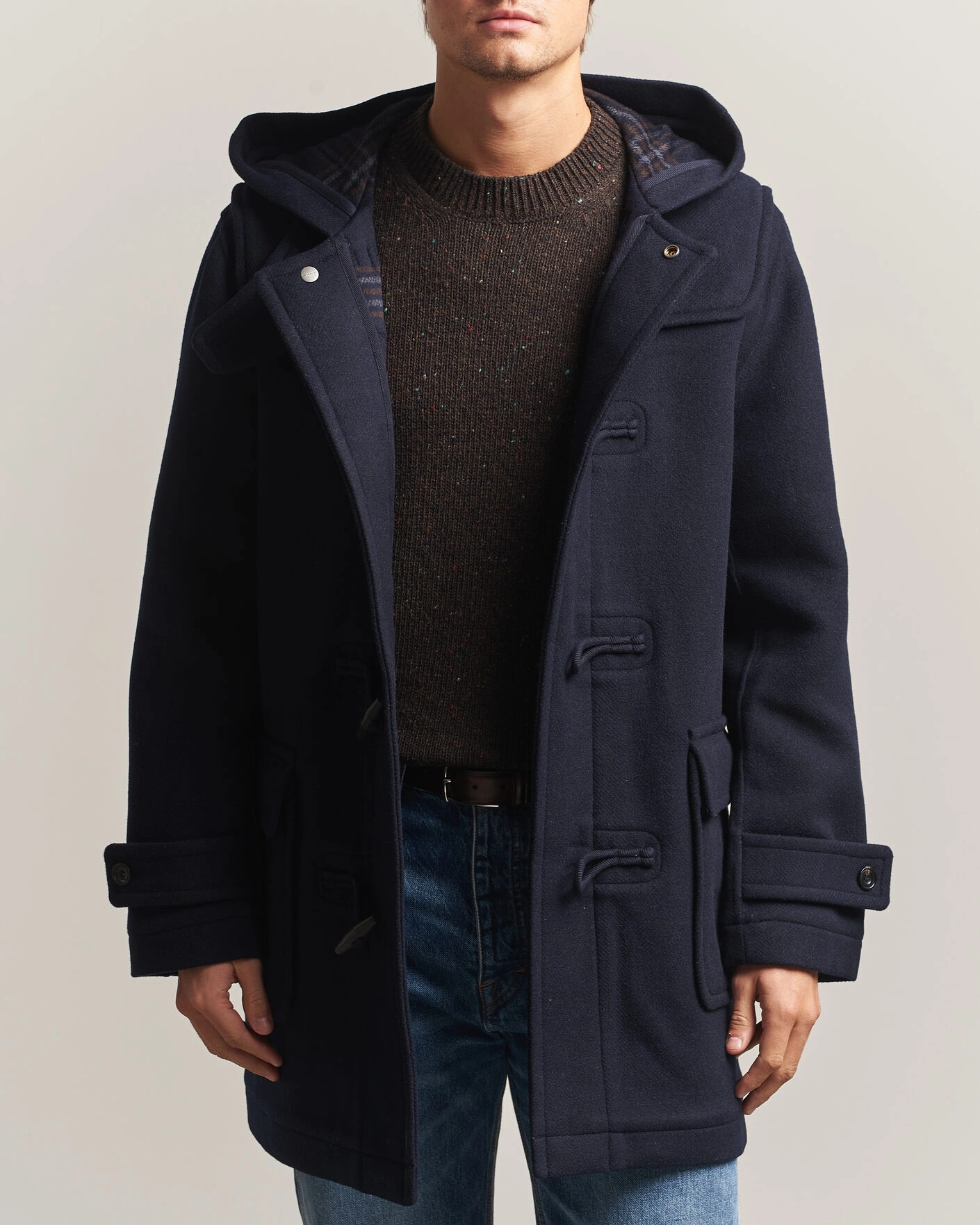 Herr | Jackor | Gant | Classic Wool Duffle Coat Evening Blue