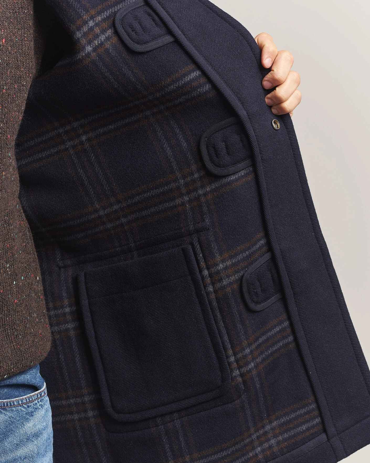 Herr | Jackor | Gant | Classic Wool Duffle Coat Evening Blue