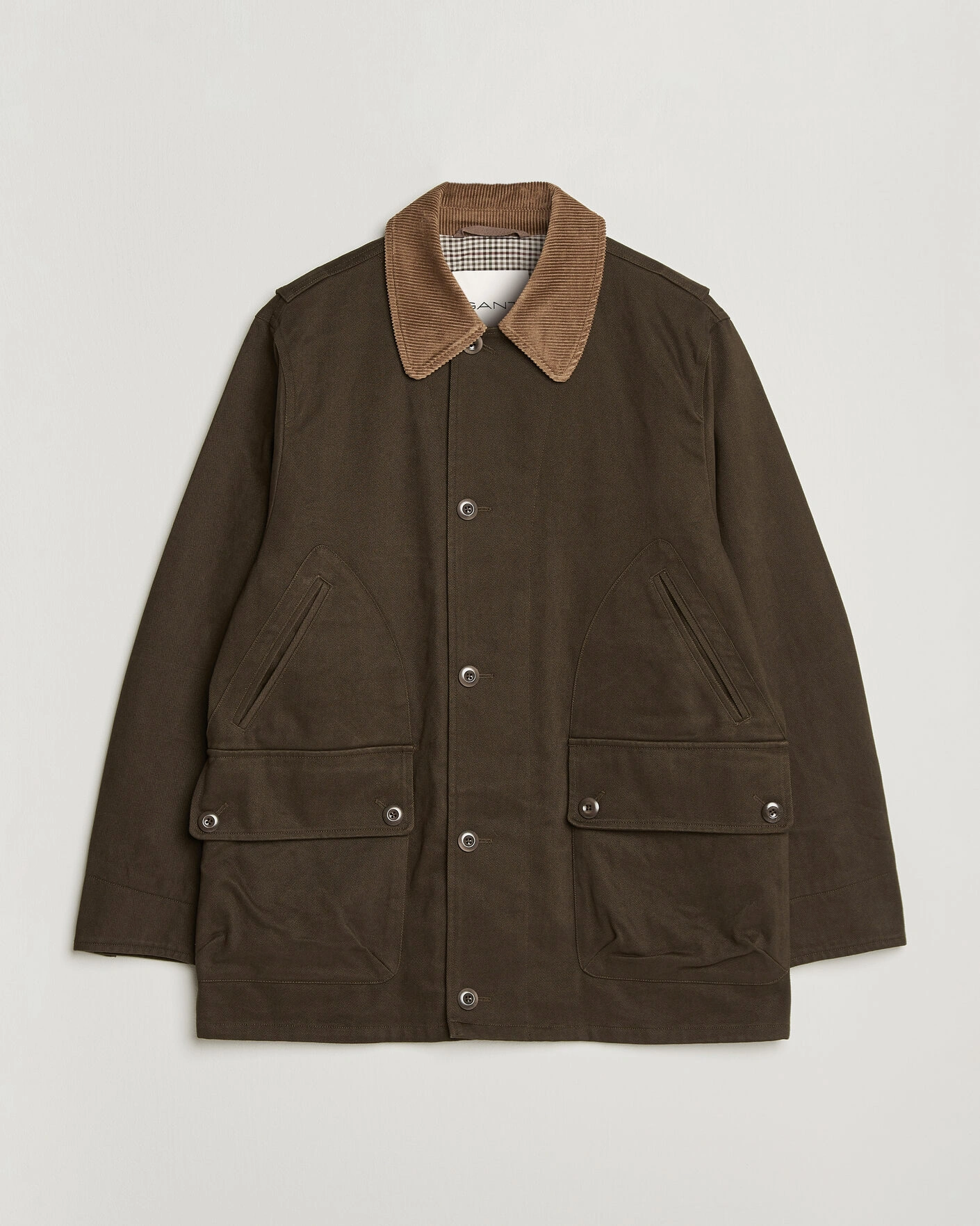 Herr | Jackor | Gant | Moleskin Decker Jacket Dark Moss Green