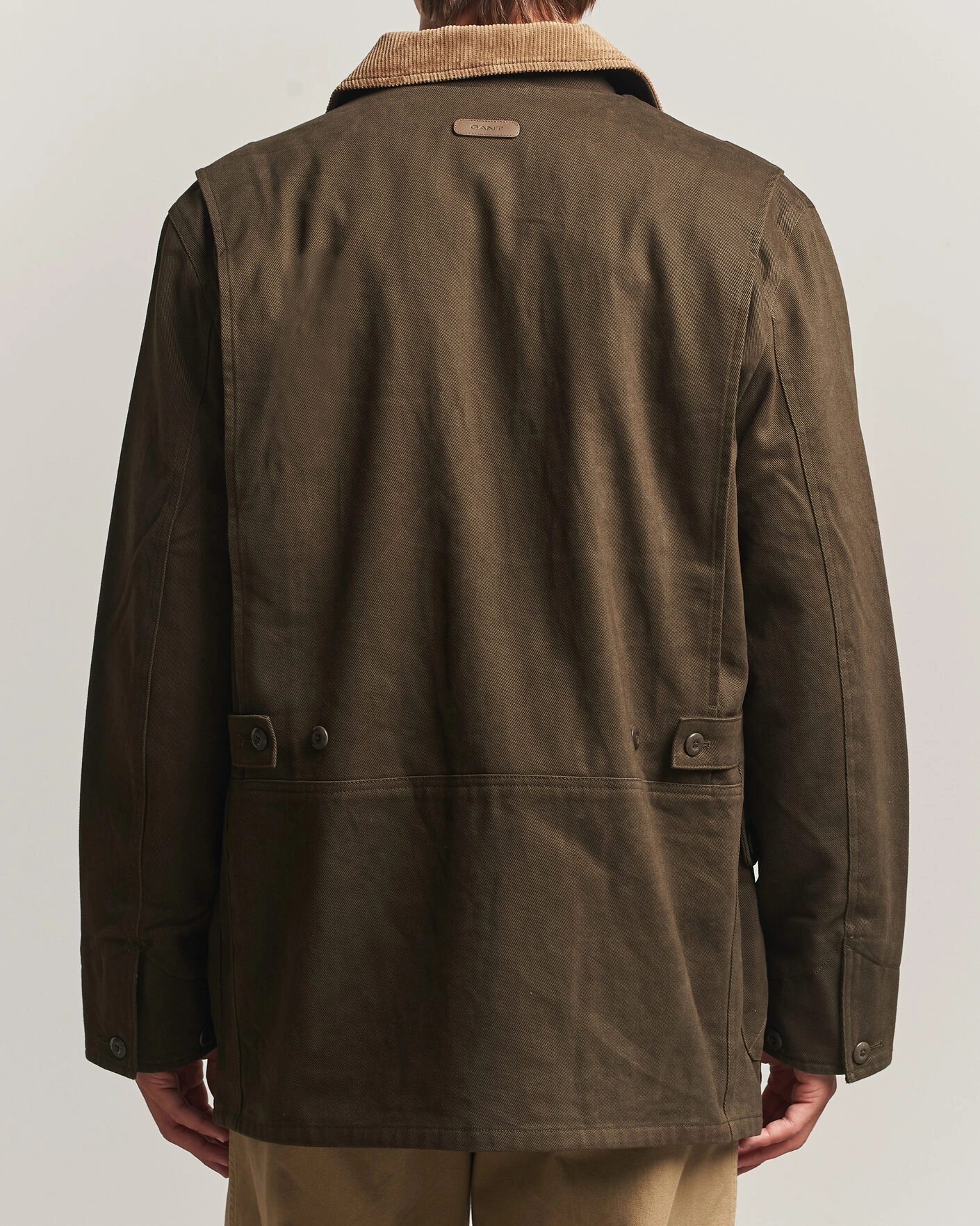 Herr | Jackor | Gant | Moleskin Decker Jacket Dark Moss Green