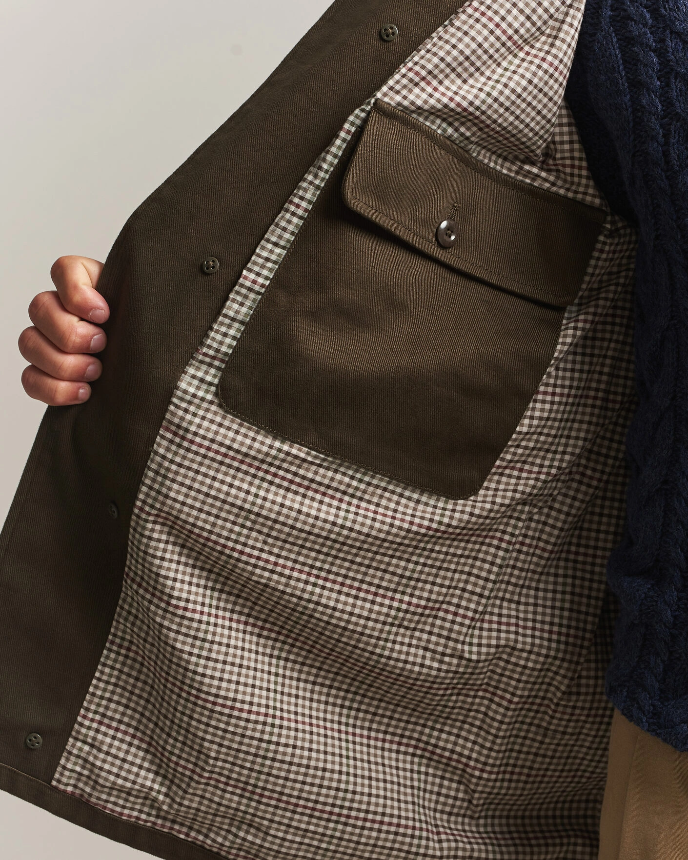 Herr | Jackor | Gant | Moleskin Decker Jacket Dark Moss Green