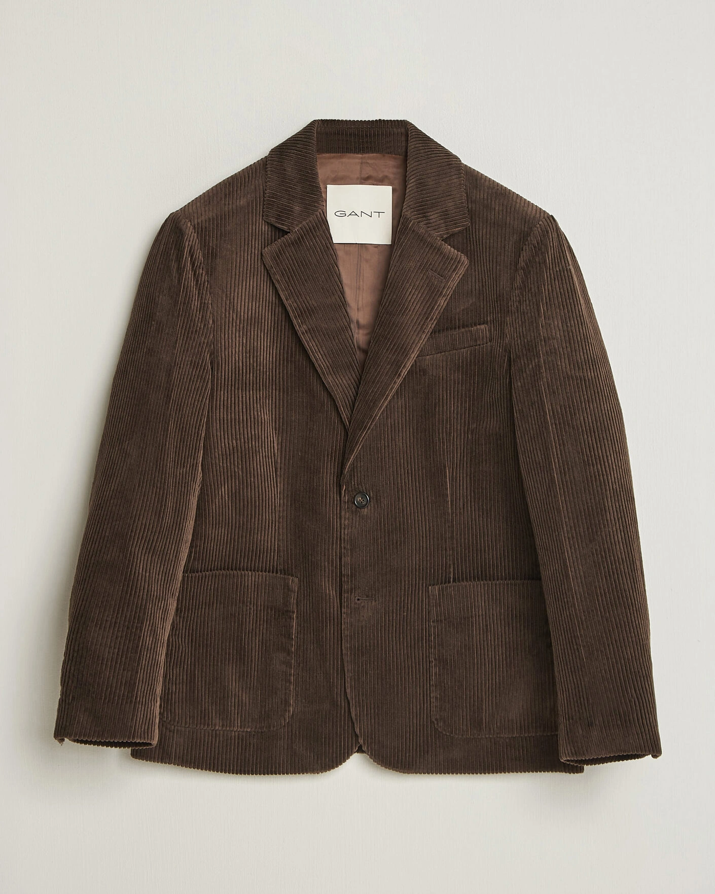 Herr | Kavajer | Gant | Corduroy Blazer Black Brown