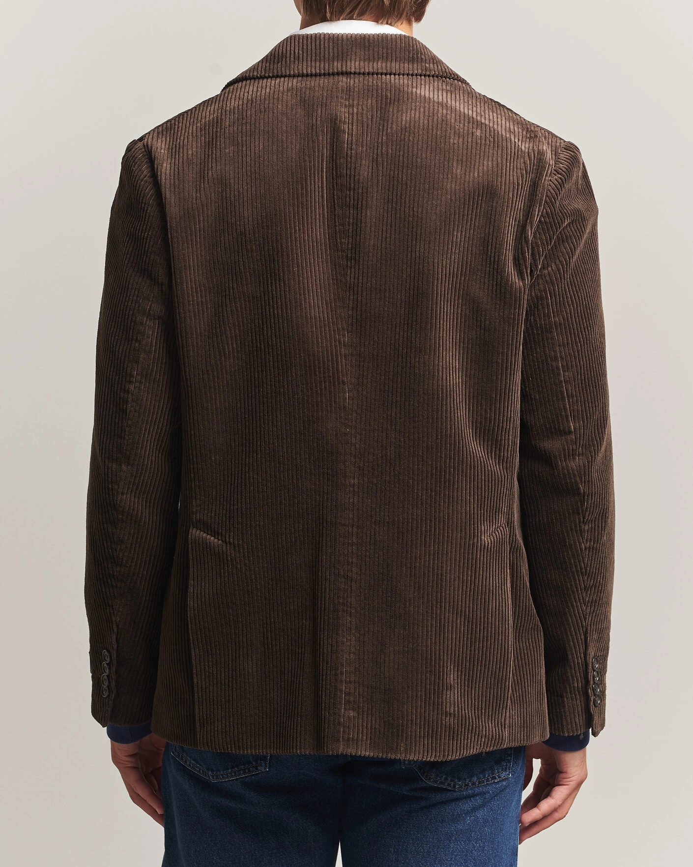 Herr | Kavajer | Gant | Corduroy Blazer Black Brown