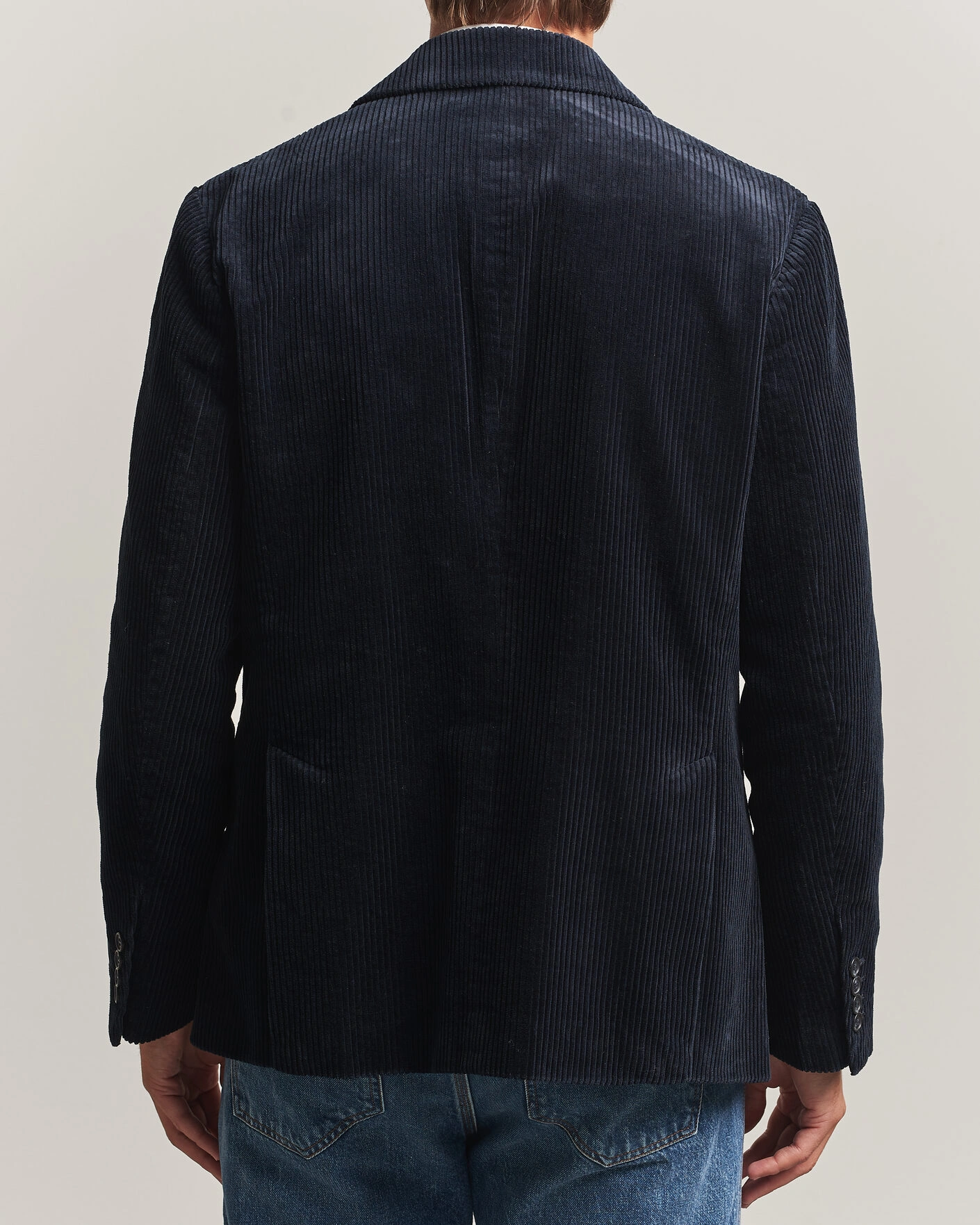 Herr | Kavajer | Gant | Corduroy Blazer Evening Blue