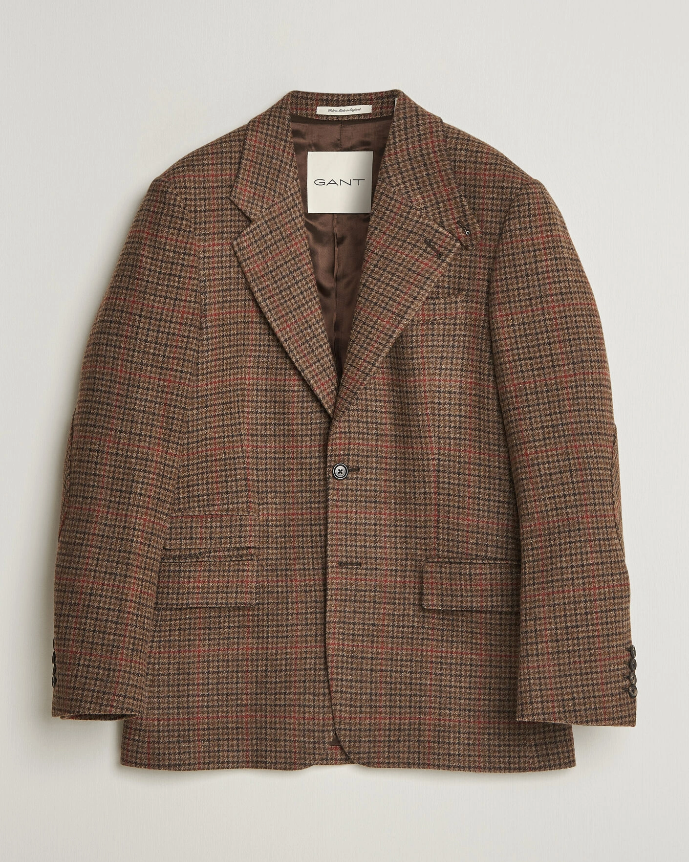Herr | Jackor | Gant | British Tweed Blazer Shadow Brown