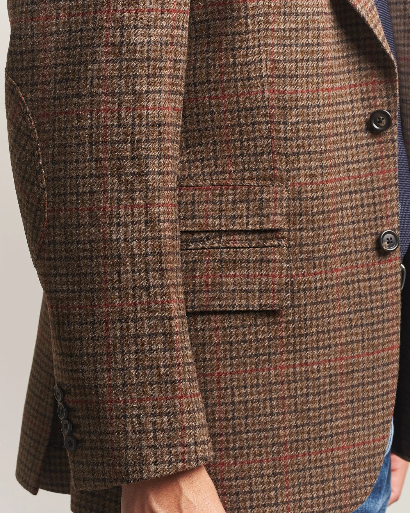 Herr | Jackor | Gant | British Tweed Blazer Shadow Brown