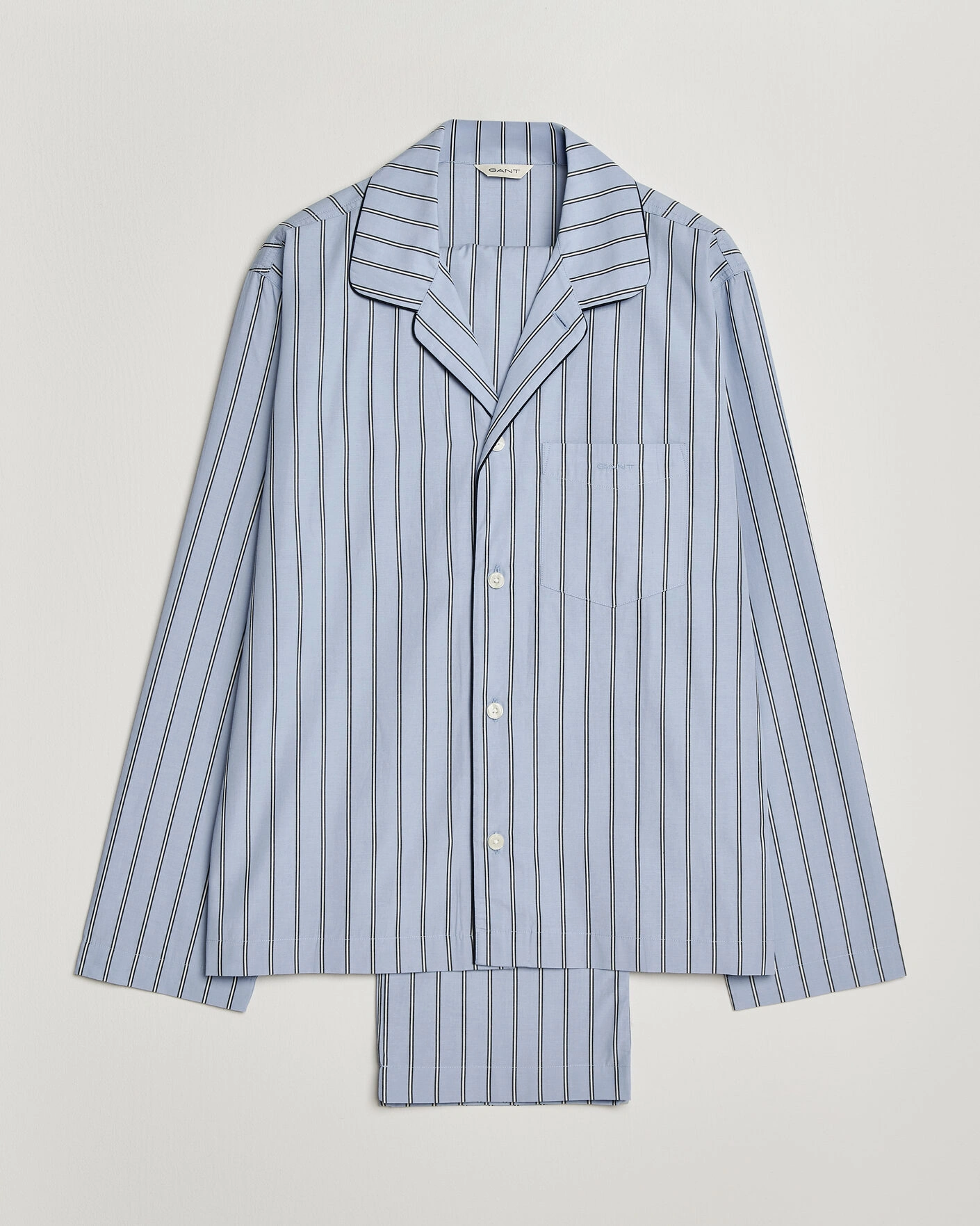 Herr | Pyjamas & Morgonrockar | Gant | Poplin Striped Pyjama Set Light Blue
