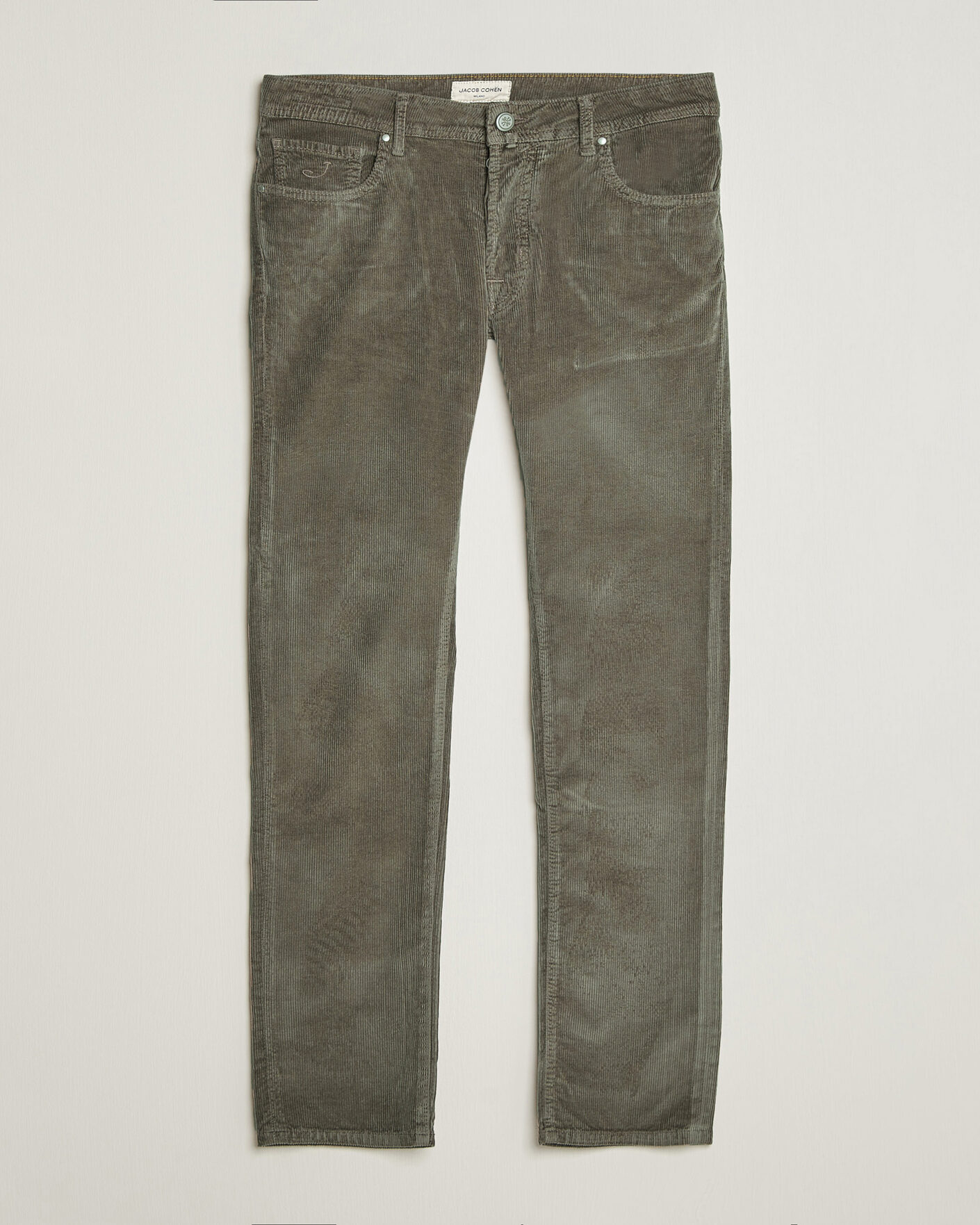 Herr | Byxor | Jacob Cohën | Bard 5-Pocket Medium Corduroy Trousers Taupe