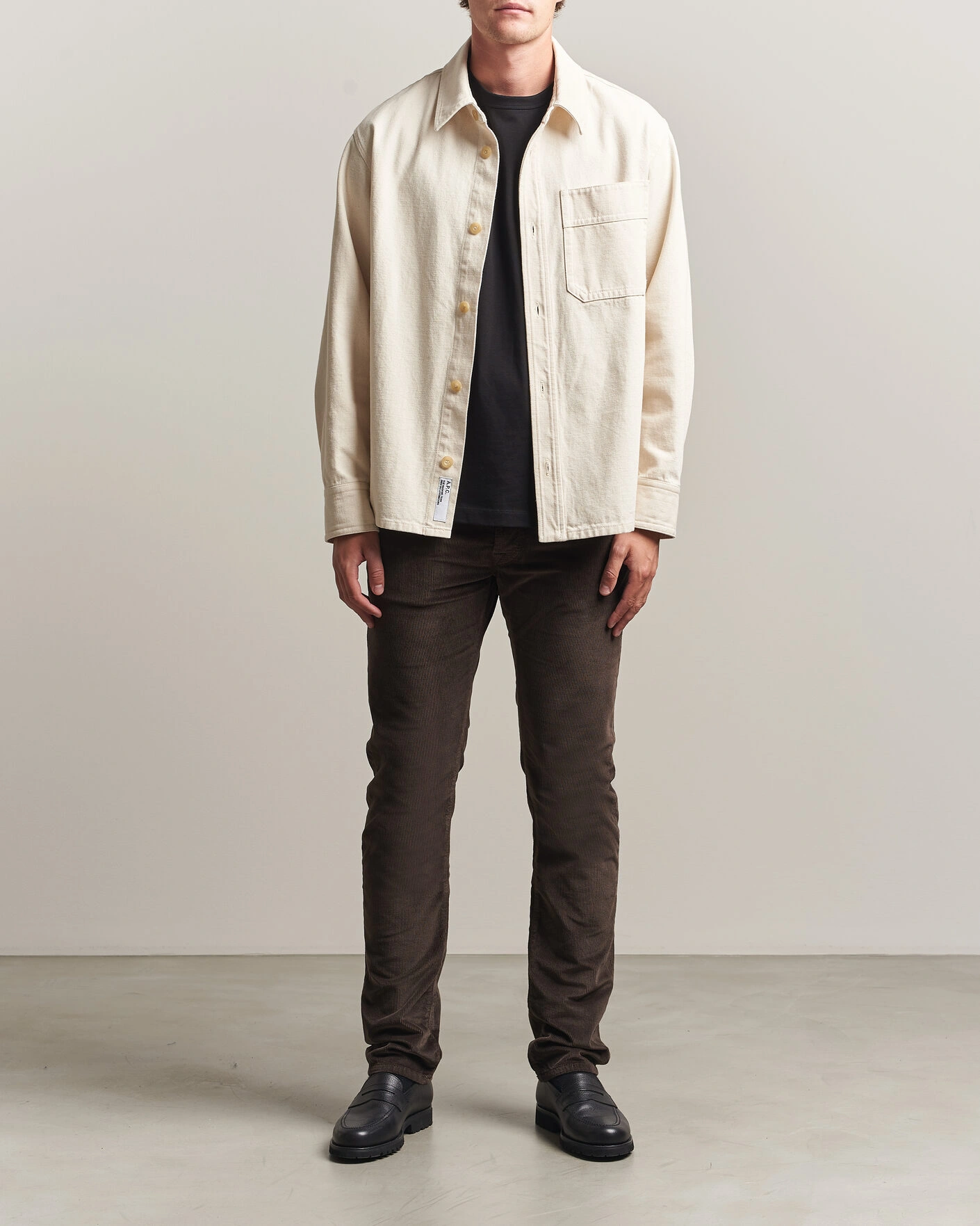 Herr | Byxor | Jacob Cohën | Bard 5-Pocket Medium Corduroy Trousers Brown