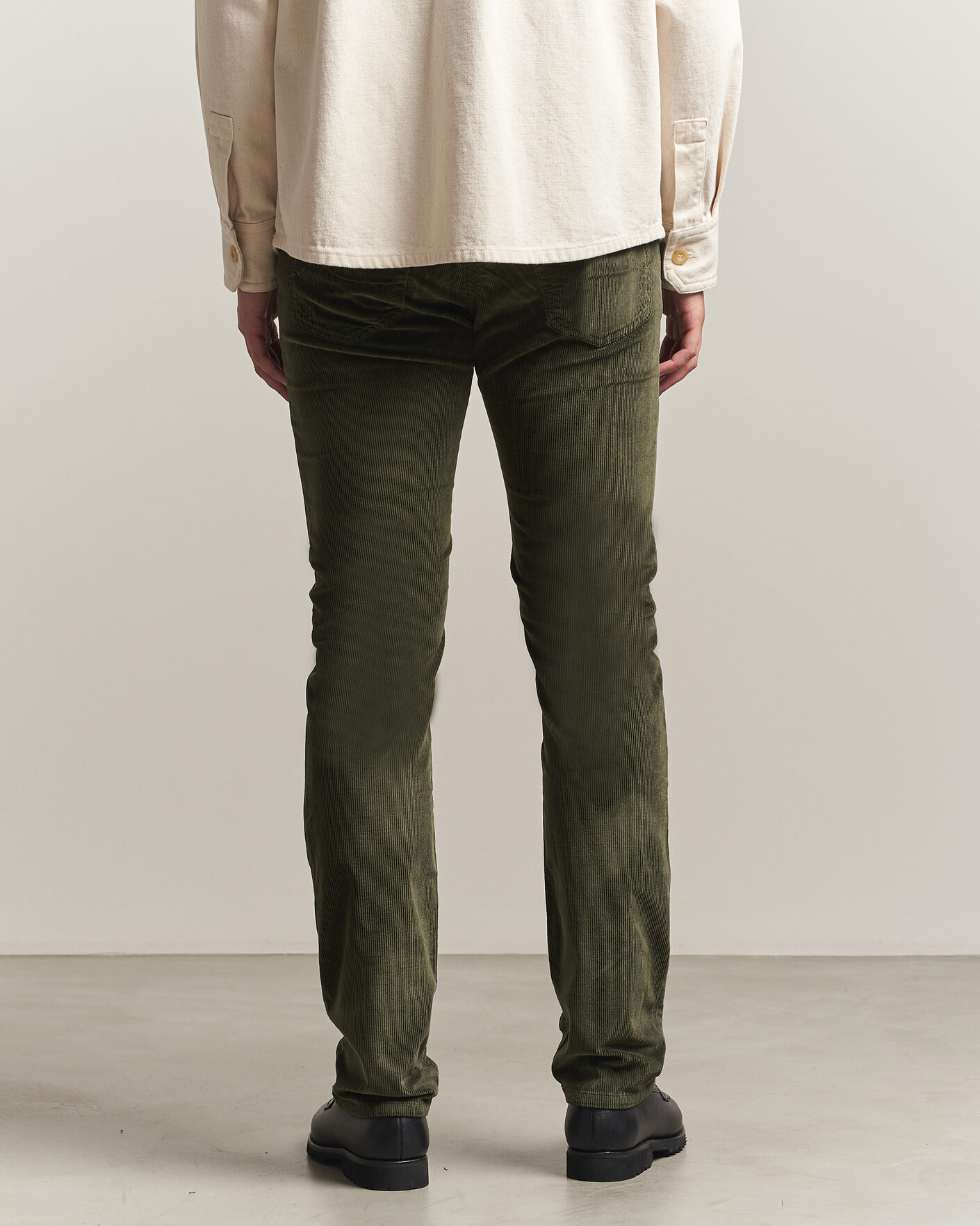 Herr | Byxor | Jacob Cohën | Bard 5-Pocket Medium Corduroy Trousers Green
