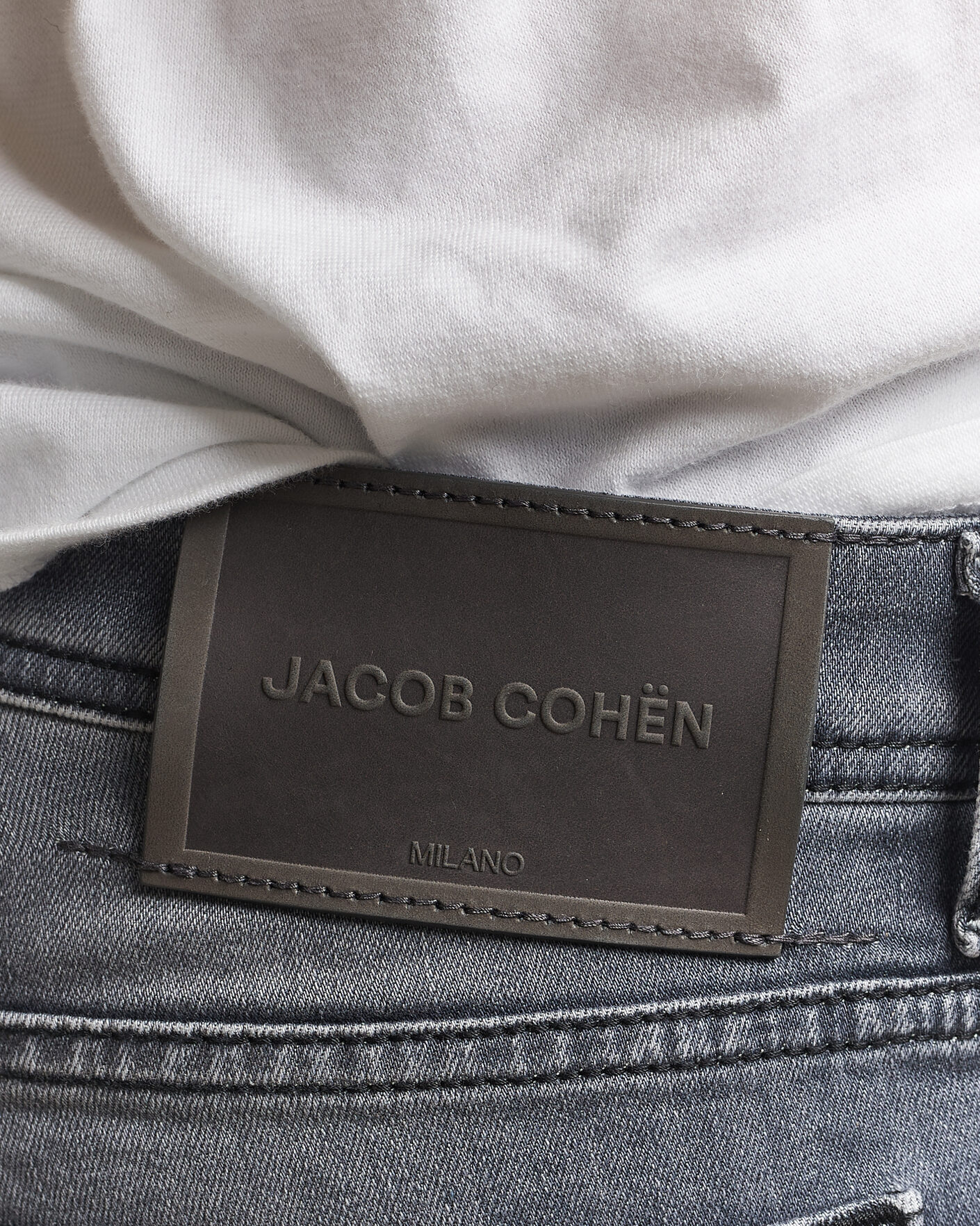 Herr | Jeans | Jacob Cohën | Bard Slim Fit Stretch Jeans Light Grey