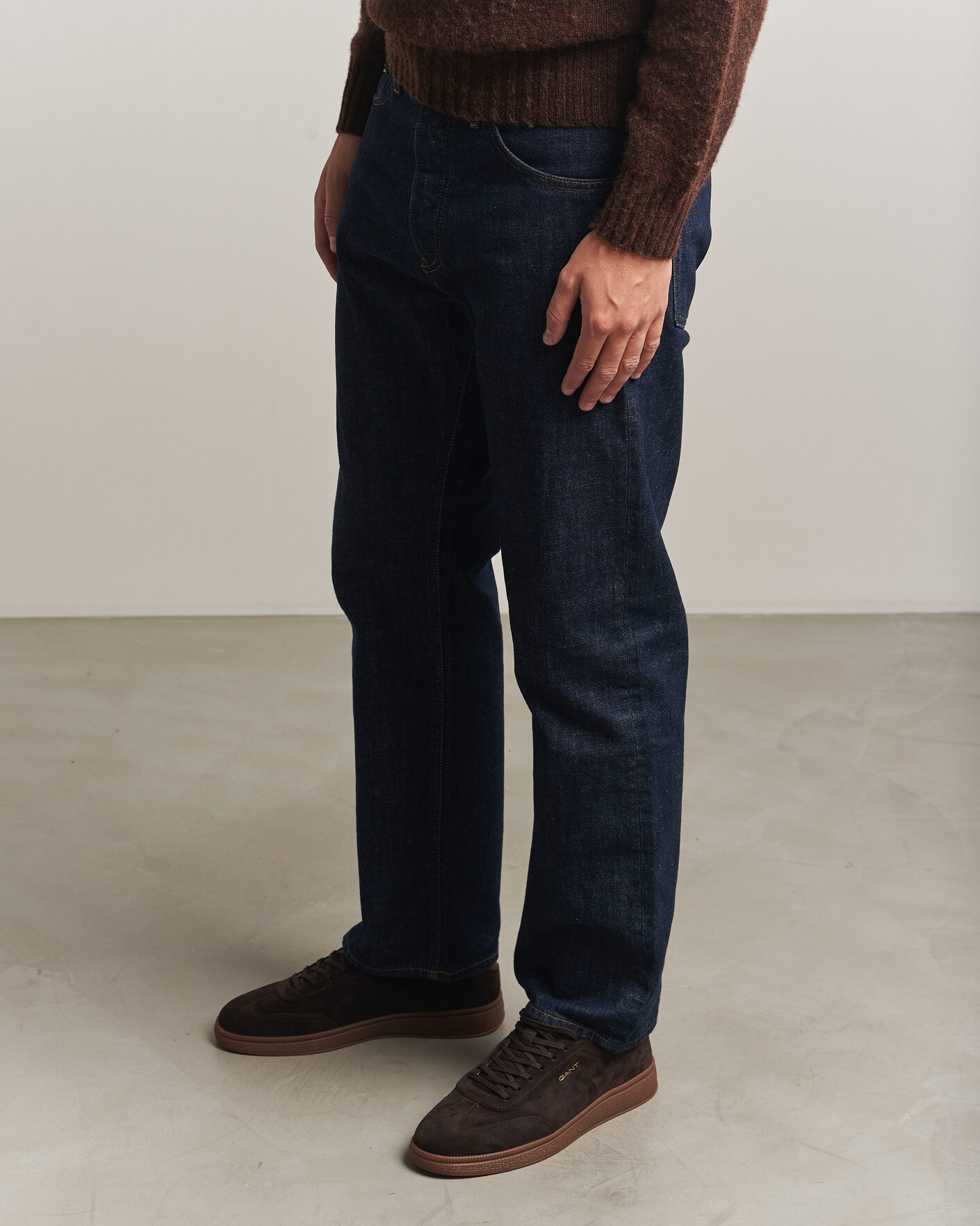 Herr | Sneakers | Gant | Cuzmo Suede Sneaker Dark Brown