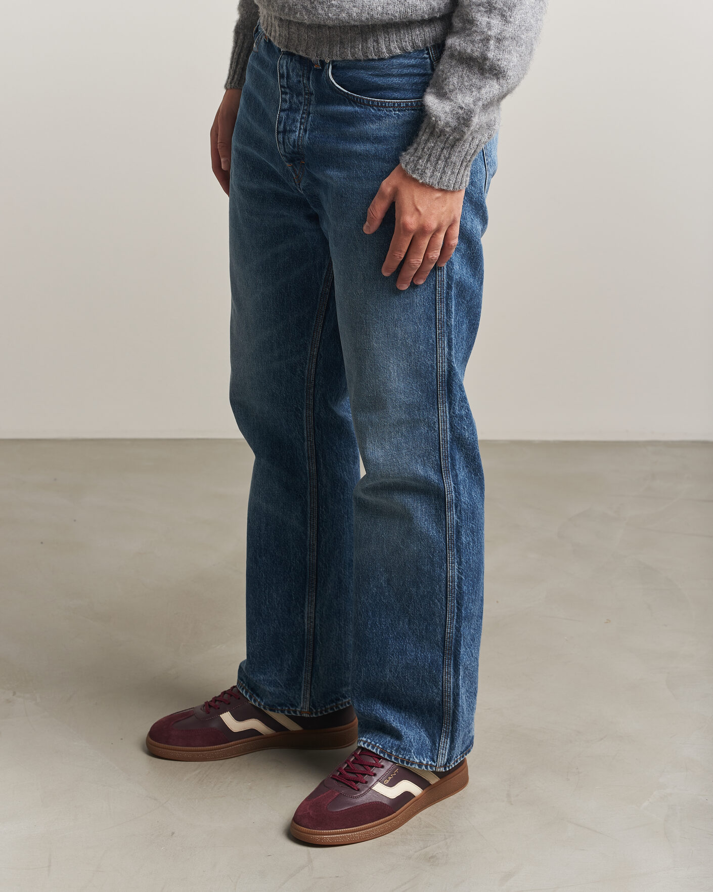 Herr | Sneakers | Gant | Cuzmo Leather/Suede Sneaker Port Wine