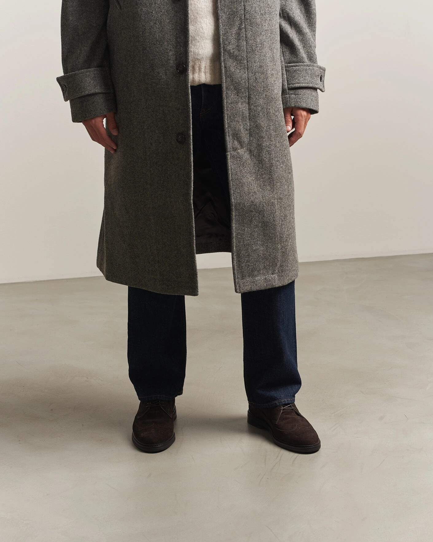 Herr | Brogues | Gant | Bidford Suede Brogues Dark Brown