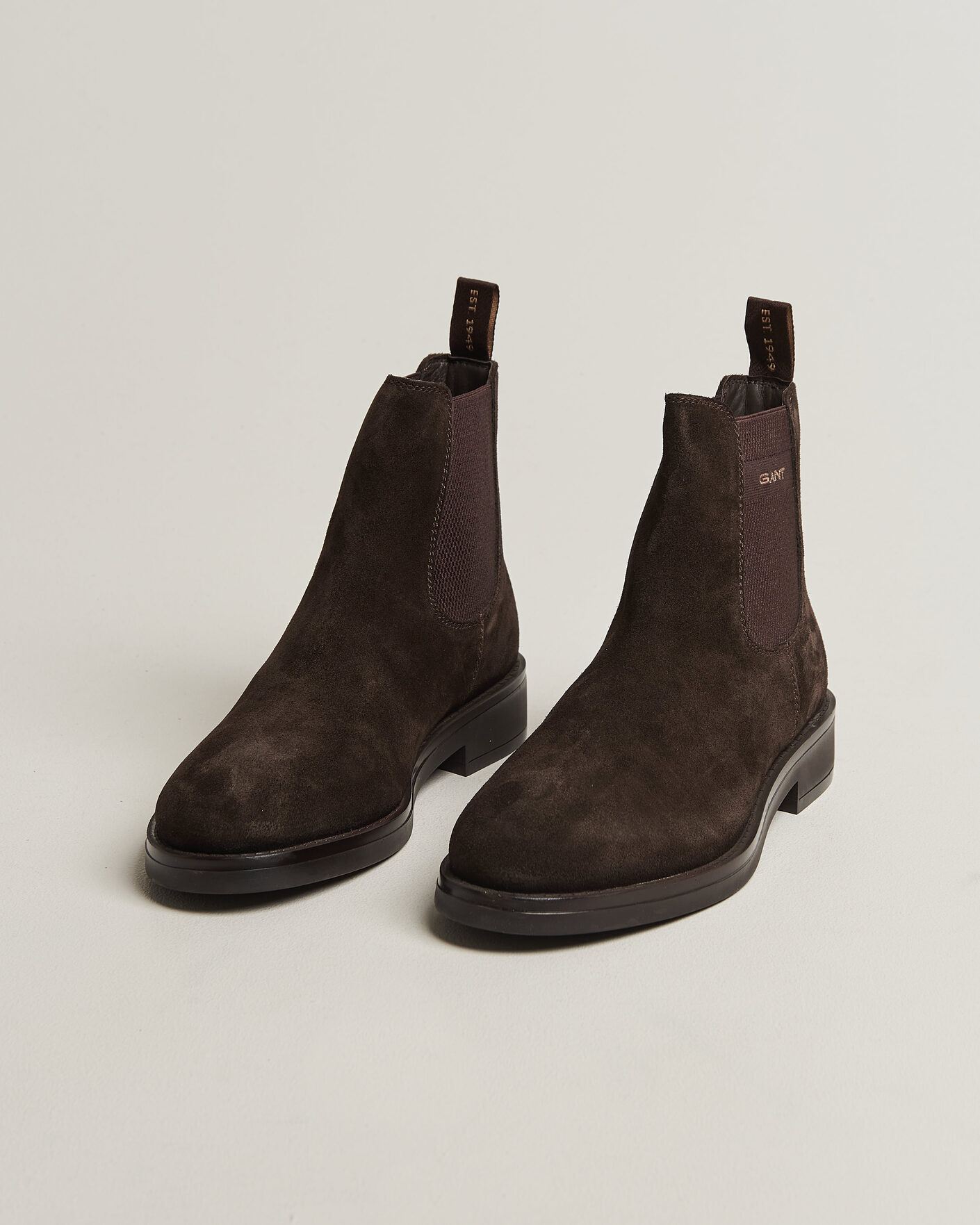Herr | Kängor | Gant | Prepdale Suede Chelsea Boot Espresso Brown