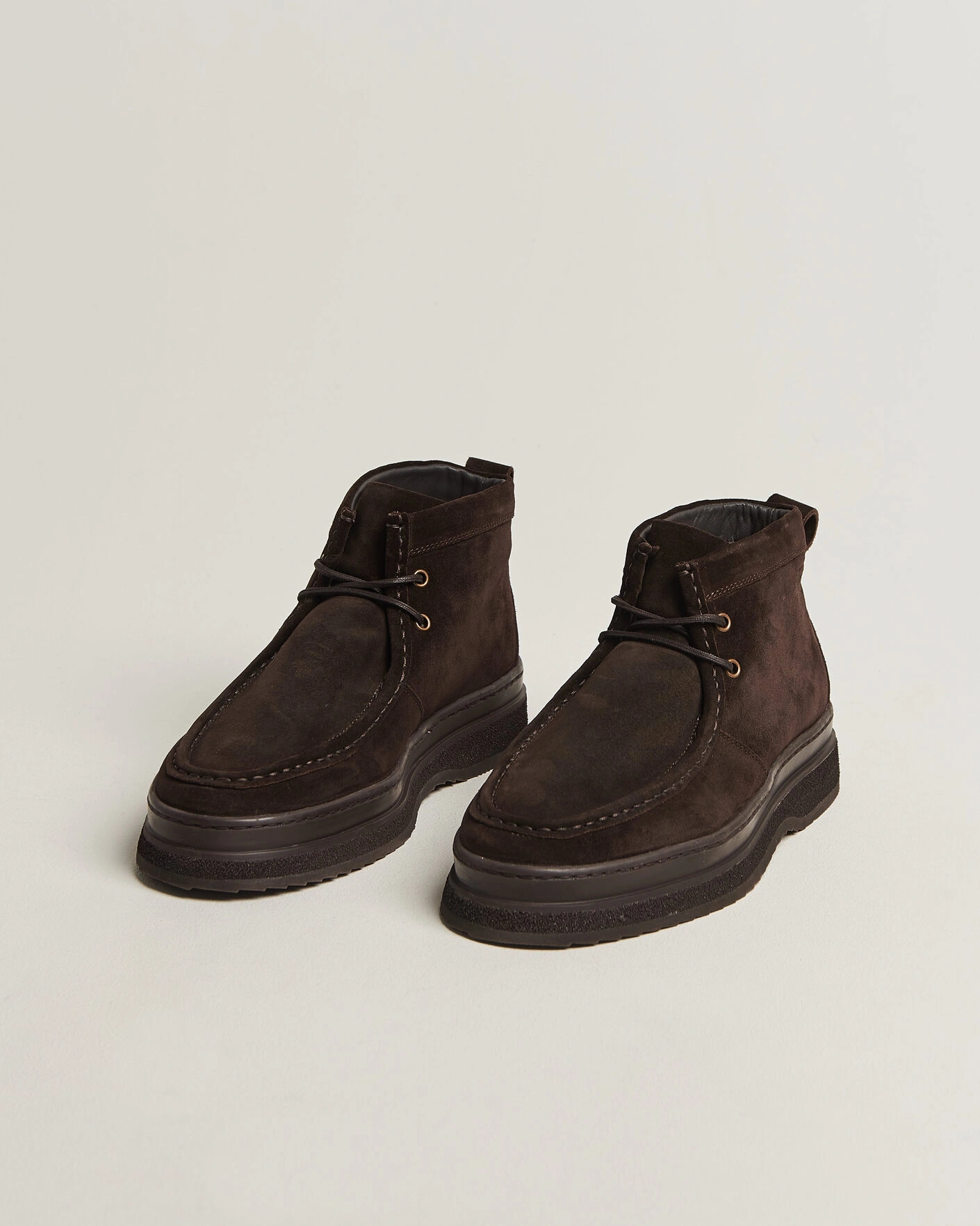 Herr | Kängor | Gant | Blistown Shearling Suede Moc Toe Boot Espresso Brown