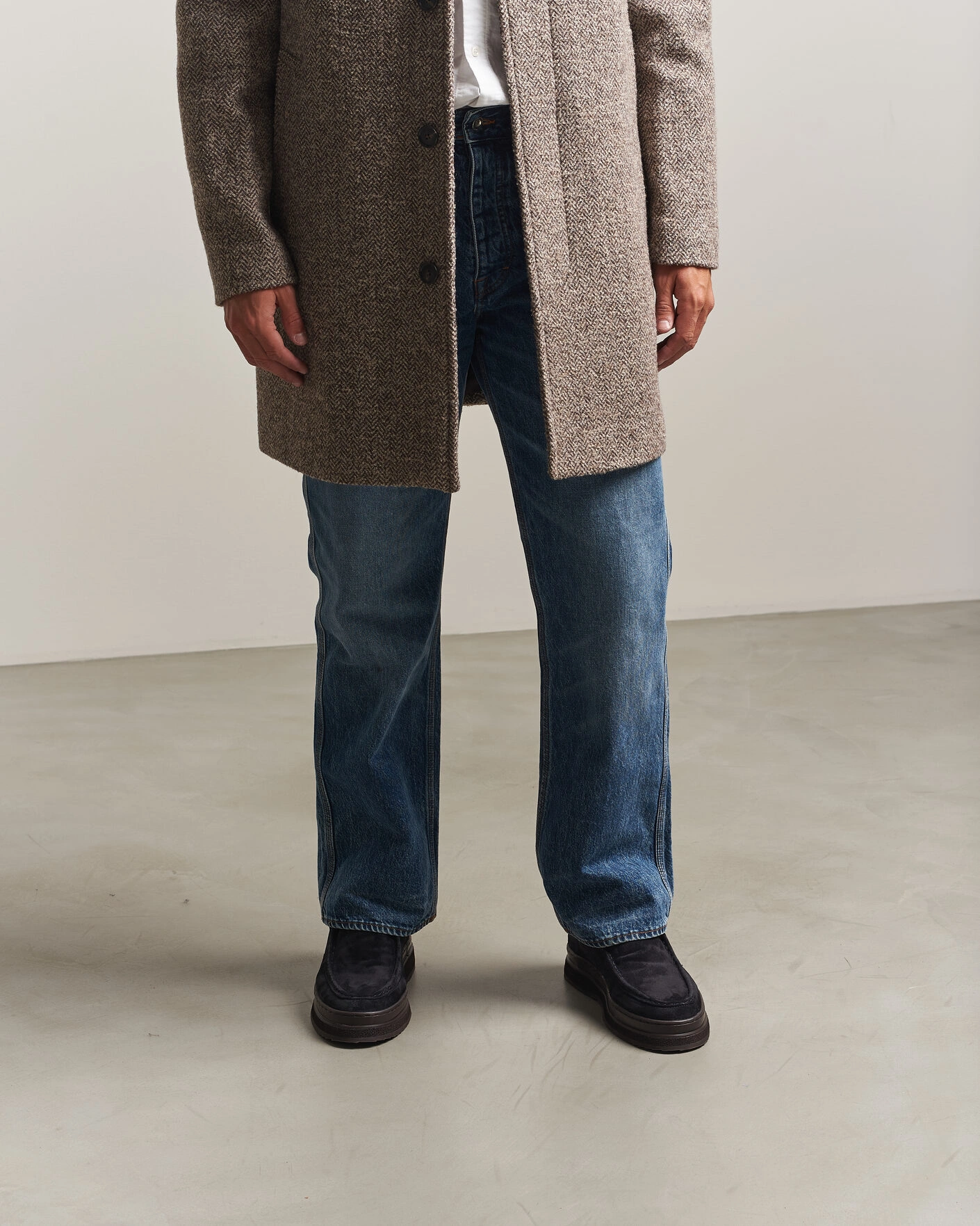 Herr | Kängor | Gant | Blistown Shearling Suede Moc Toe Boot Marine