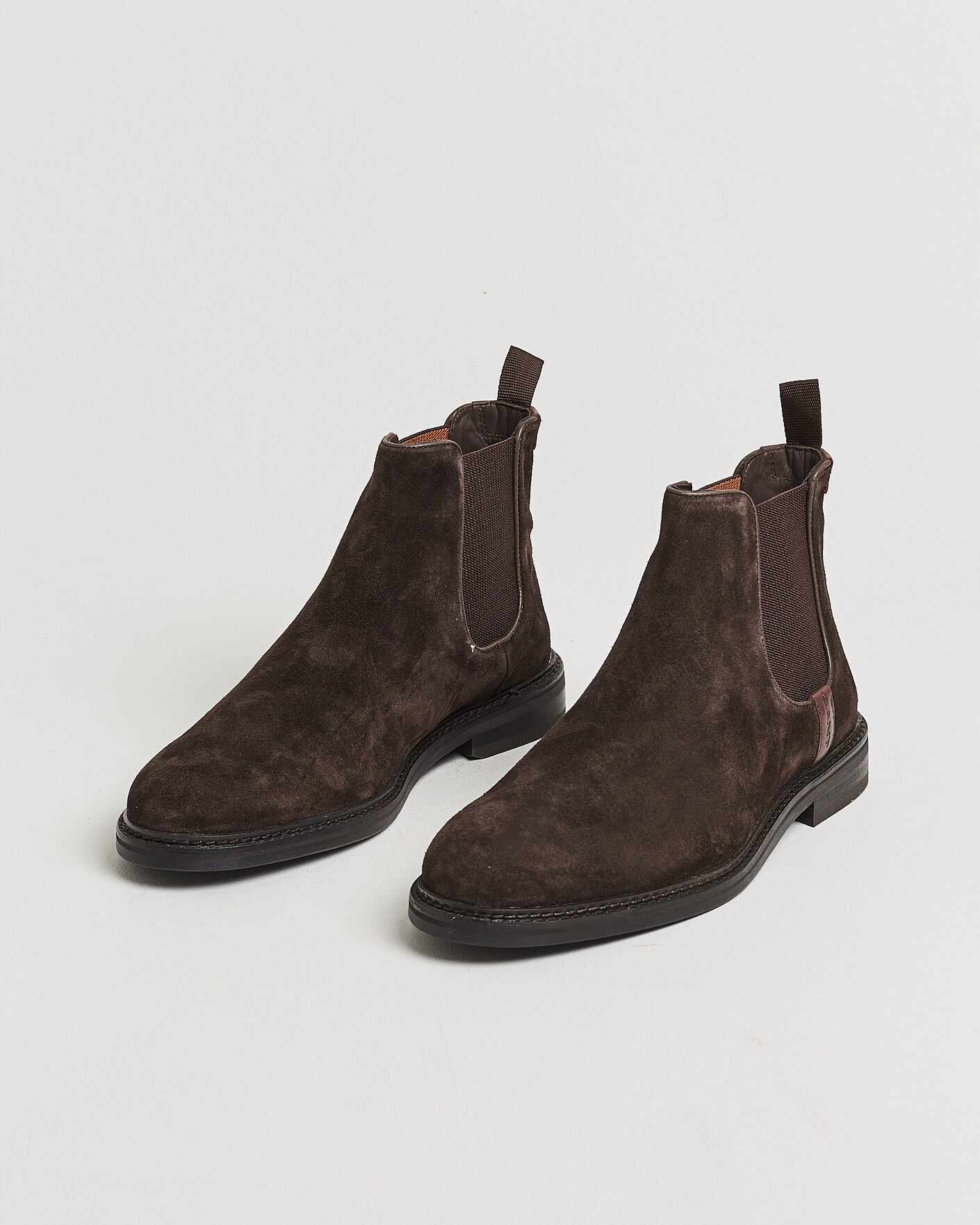 Herr | Kängor | Gant | Bidford Suede Chelsea Boot Dark Brown