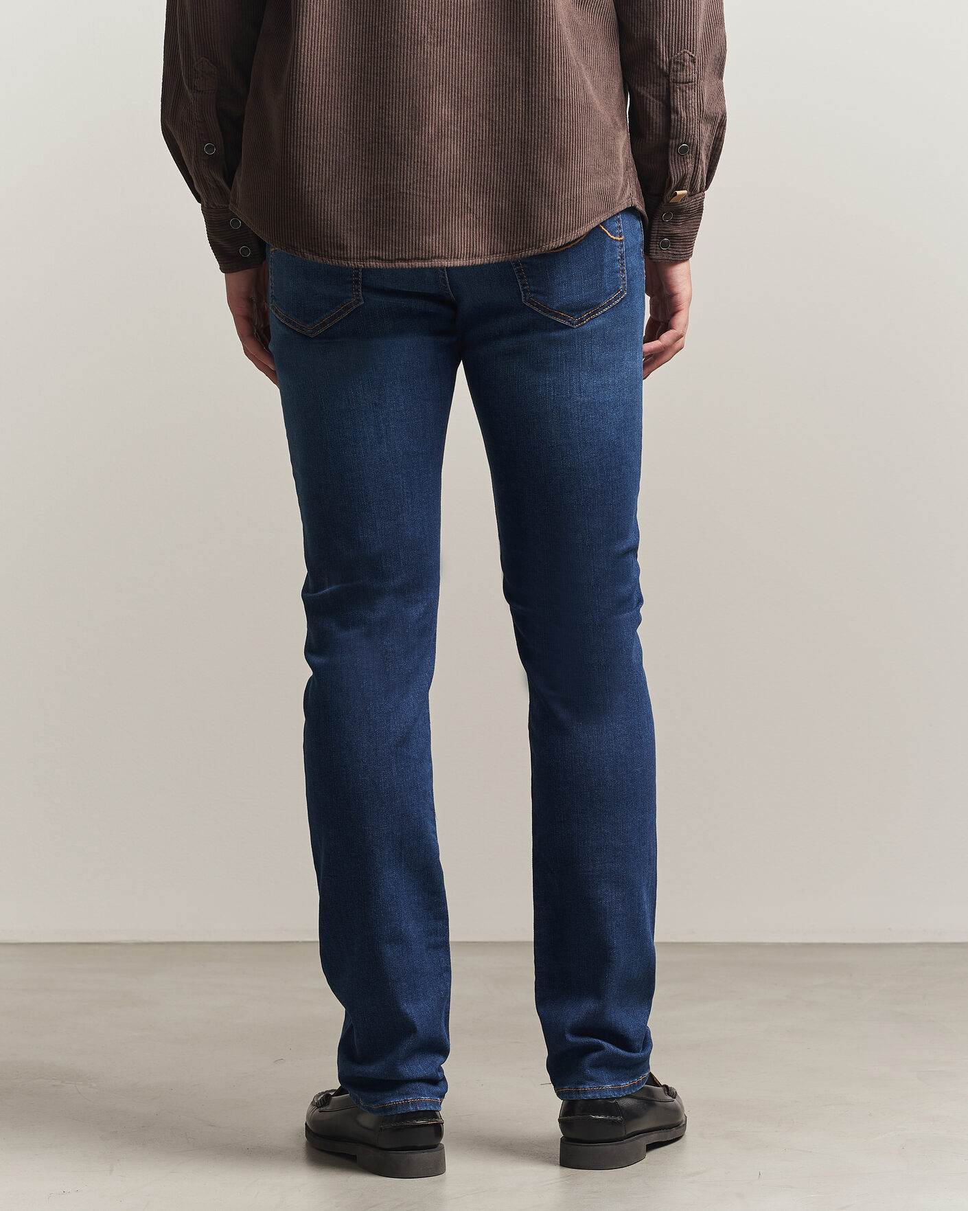 Herr | Jeans | Jacob Cohën | Bard Slim Fit Vintage Wash Stretch Jeans Mid Blue