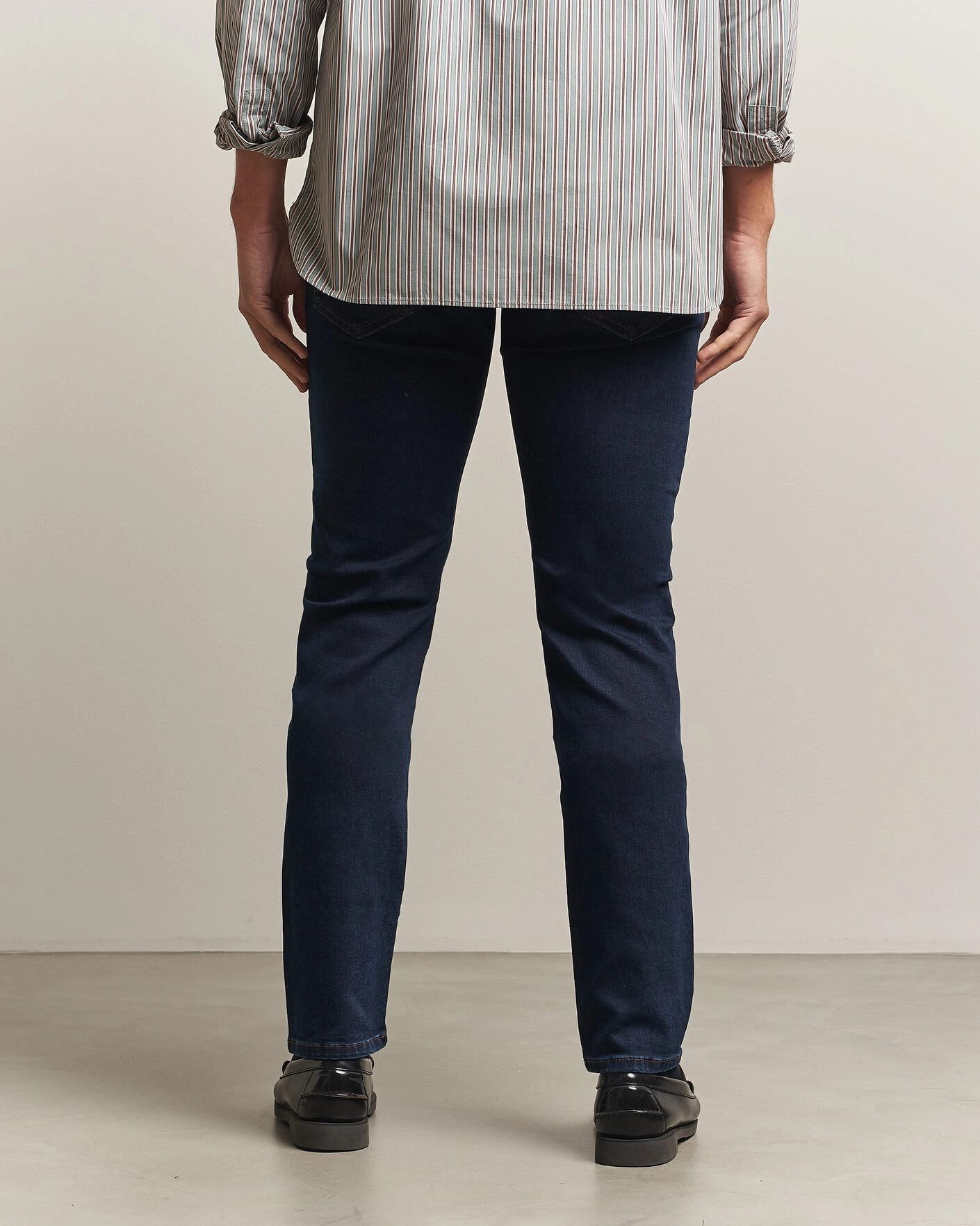 Herr | Jeans | Jacob Cohën | Nick Slim Fit Rinse Wash Stretch Jeans Dark Blue