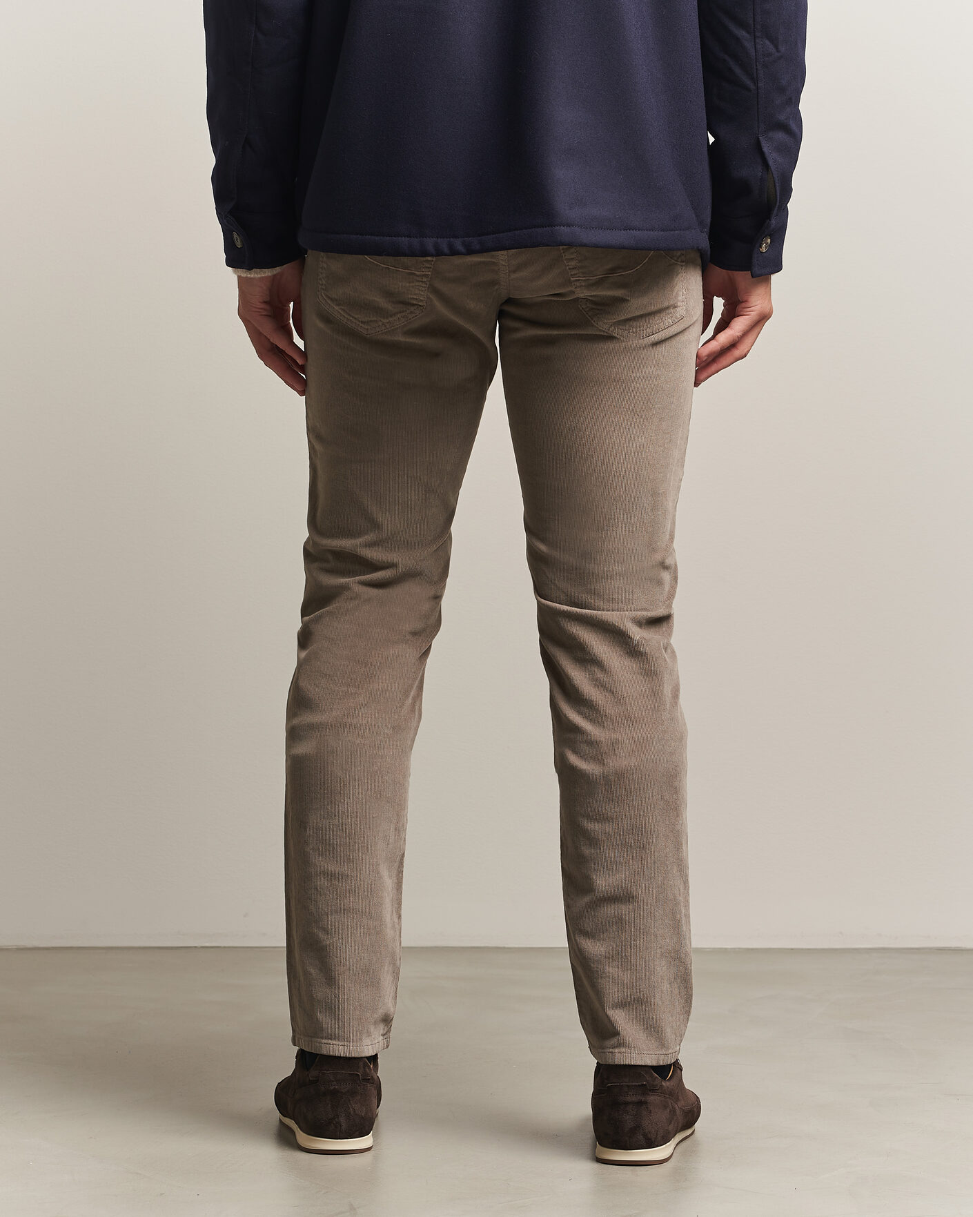 Herr | Byxor | Jacob Cohën | Nick Slim Fit Cotton Trousers Grey