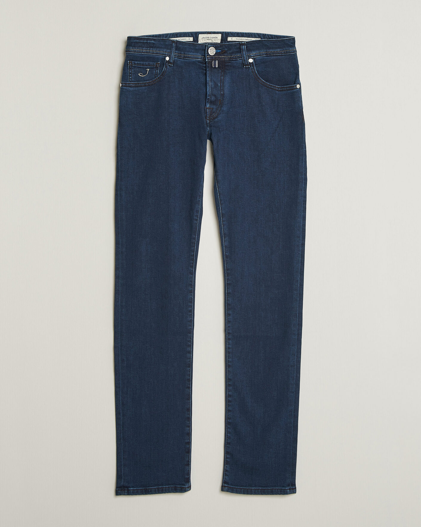 Herr | Jeans | Jacob Cohën | Nick Slim Fit Washed Stretch Jeans Dark Blue
