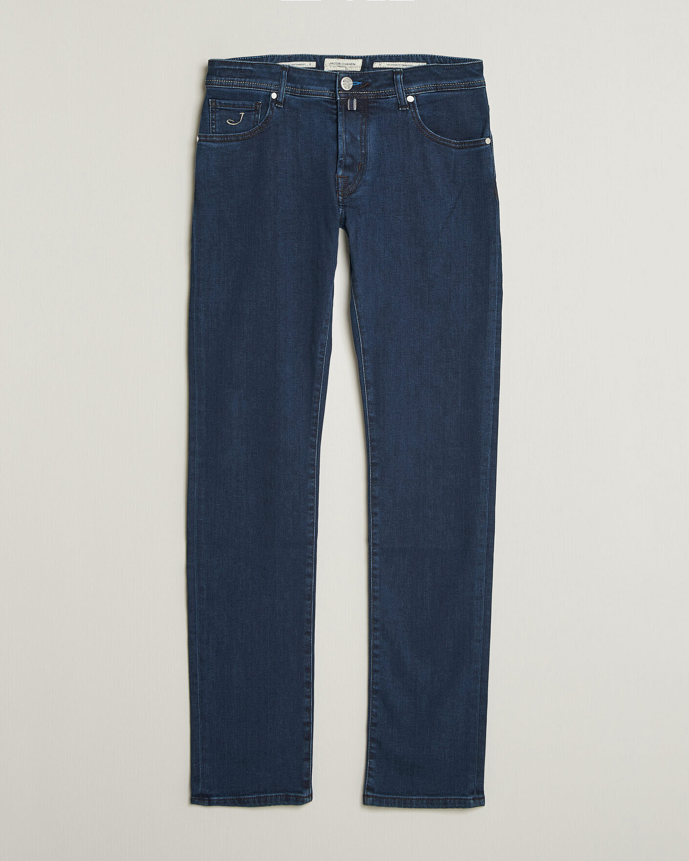 Herr | Jeans | Jacob Cohën | Nick Slim Fit Washed Stretch Jeans Dark Blue