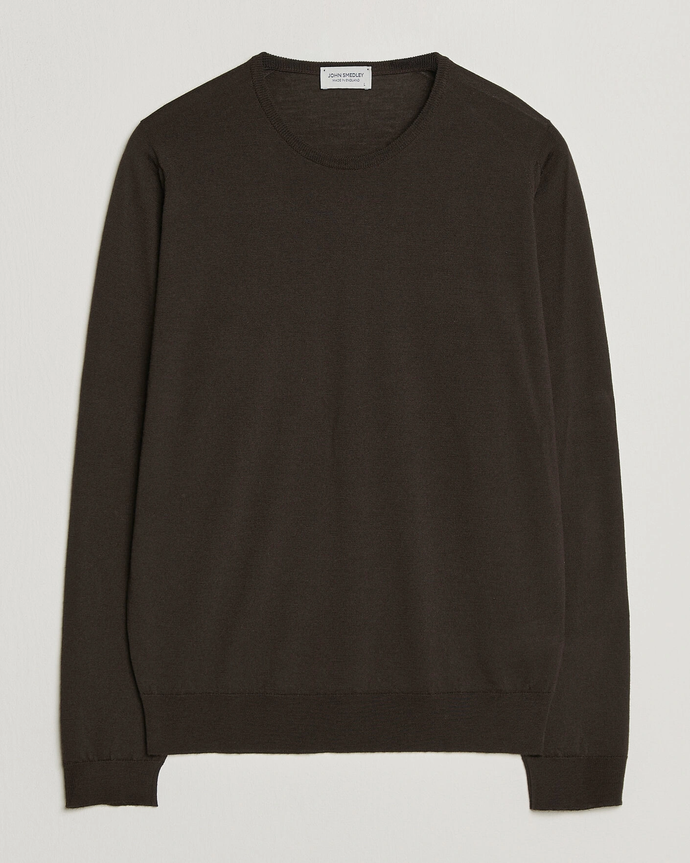 Herr | Tröjor | John Smedley | Lundy Extra Fine Merino Crew Neck Faulkner Brown