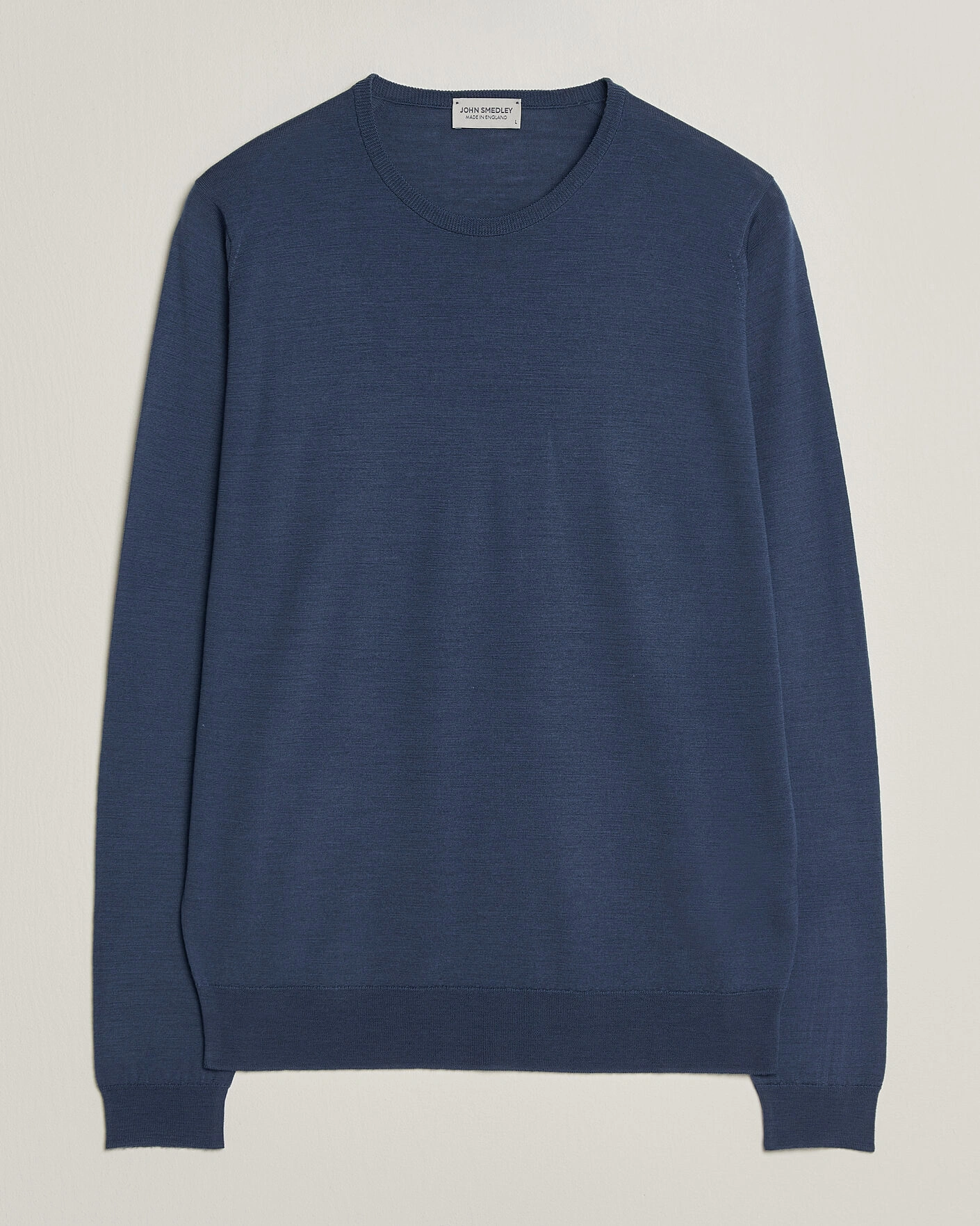 Herr | Tröjor | John Smedley | Lundy Extra Fine Merino Crew Neck Teal Firth