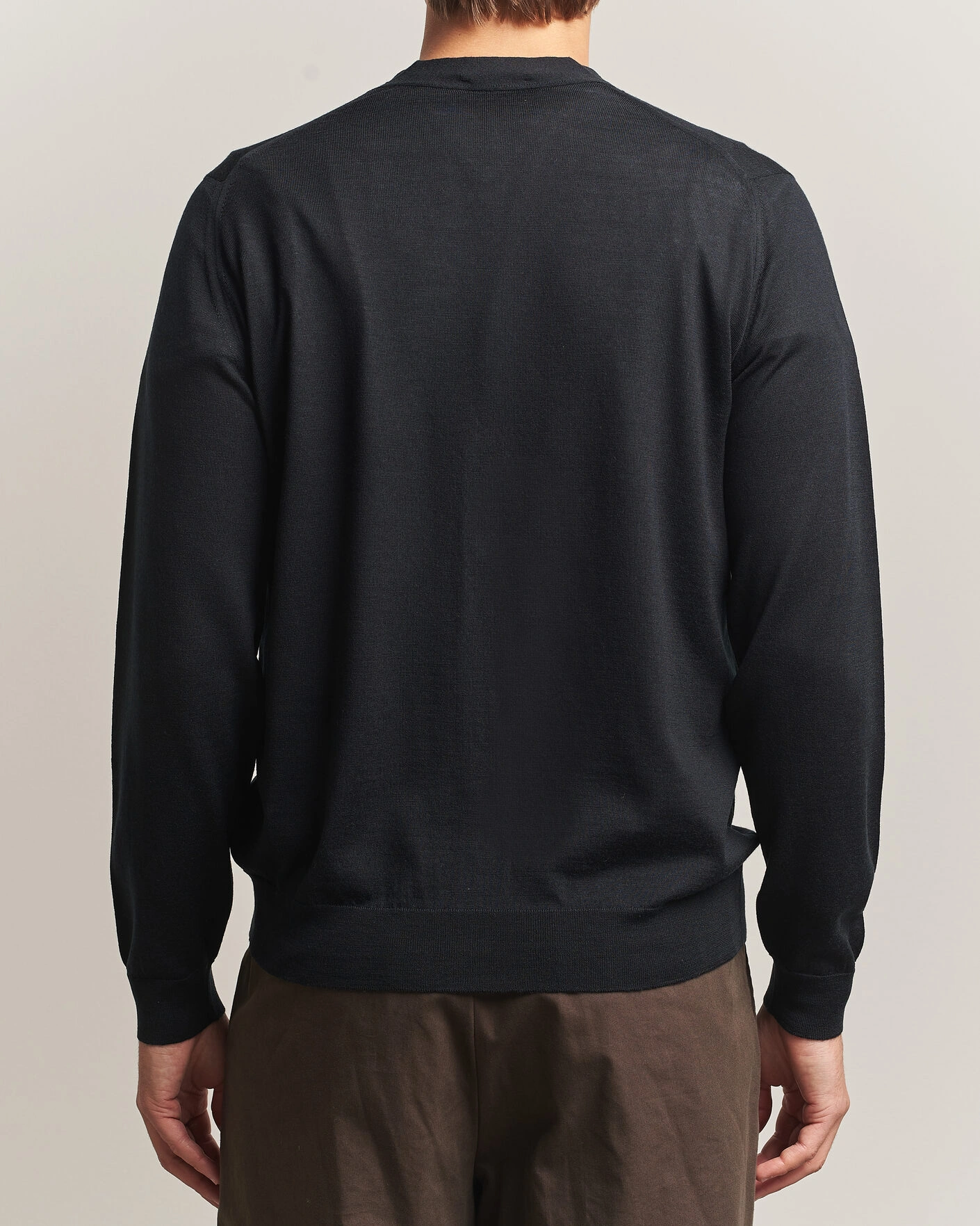 Herr | Tröjor | John Smedley | Bradrick Extra Fine Merino Cardigan Black
