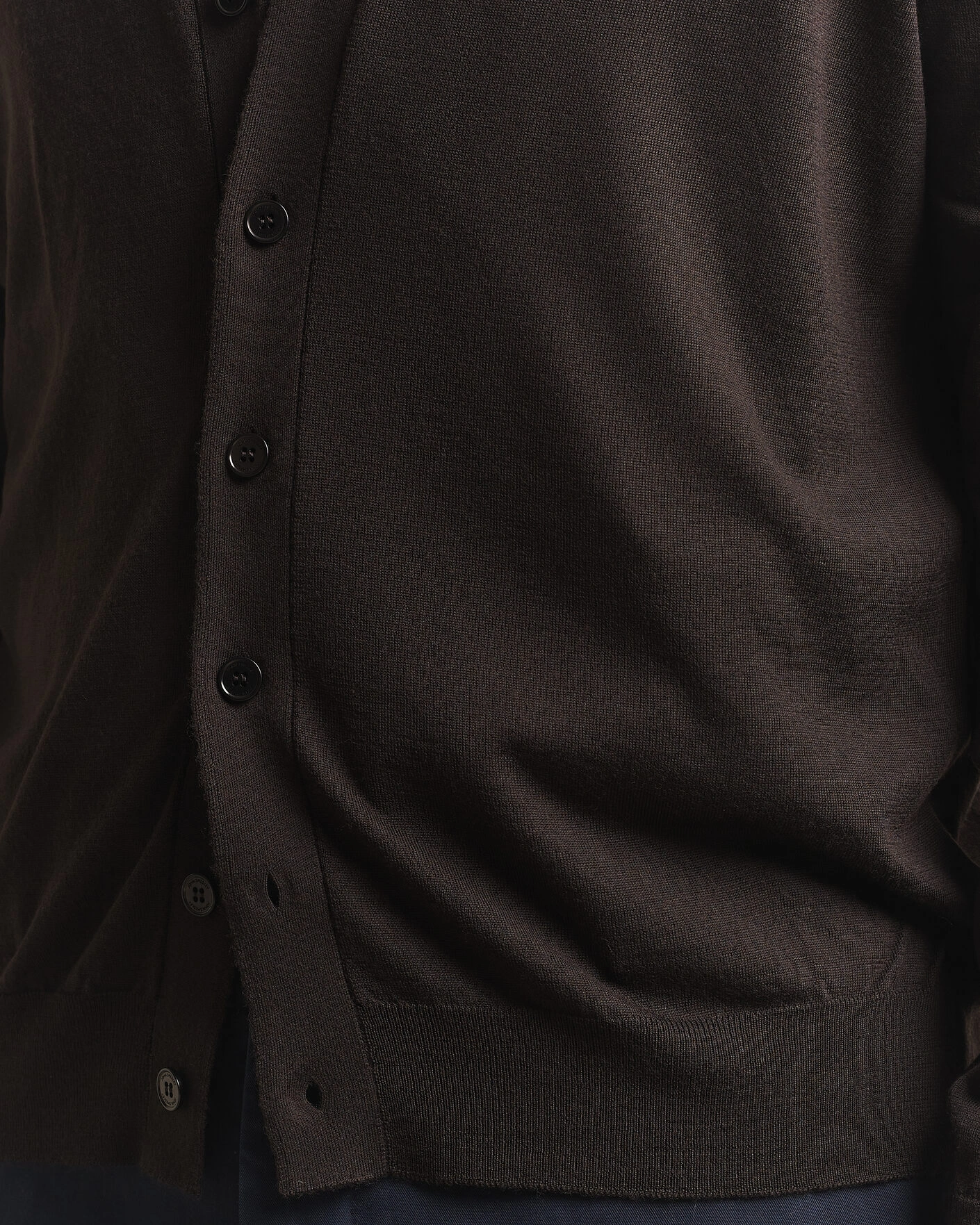 Herr | Tröjor | John Smedley | Bradrick Extra Fine Merino Cardigan Faulkner Brown