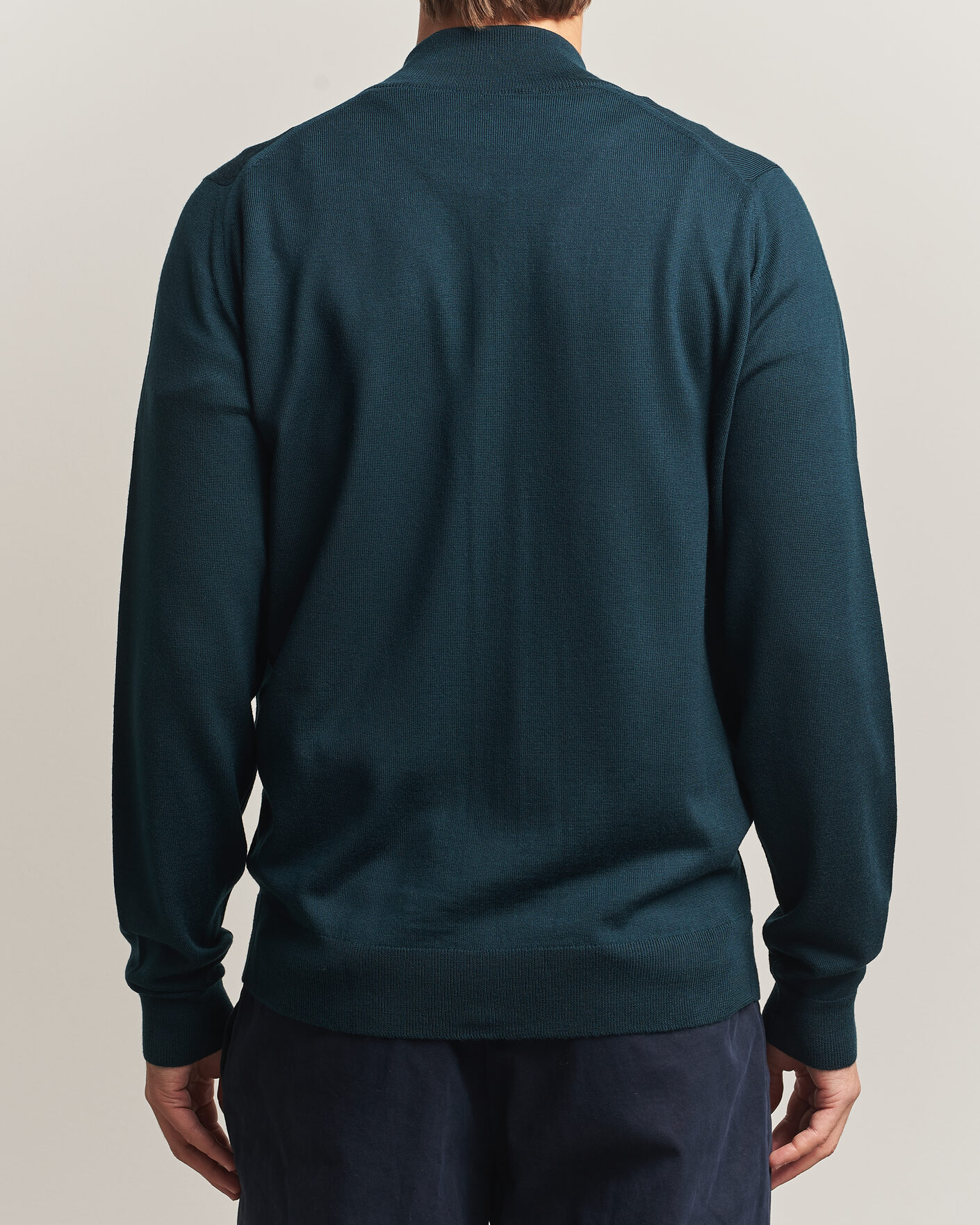 Herr | Tröjor | John Smedley | Claygate Extra Fine Merino Full Zip Richardson Green