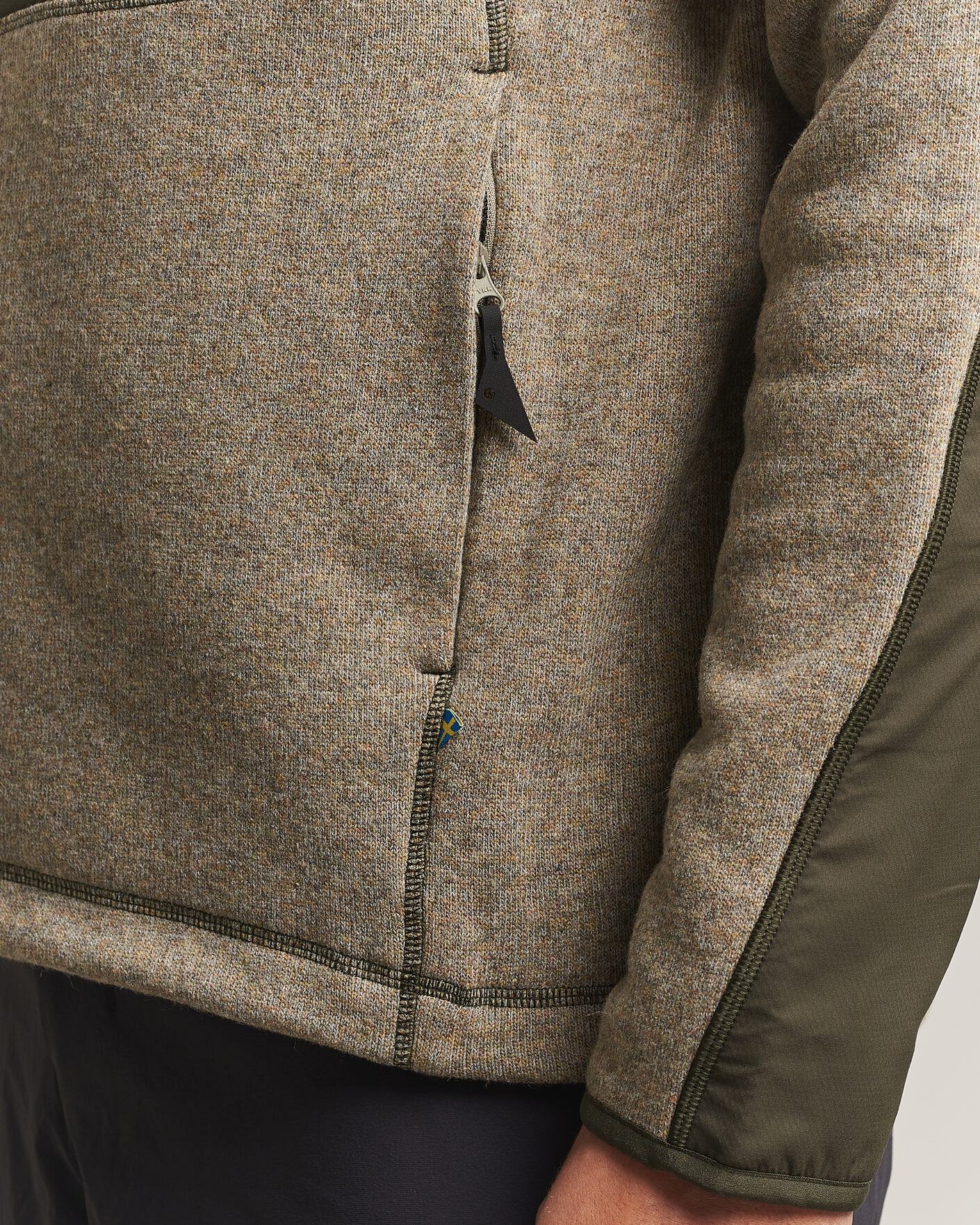Herr | Tröjor | Klättermusen | Balderus Wool Fleece Hood Jacket Rosin Green
