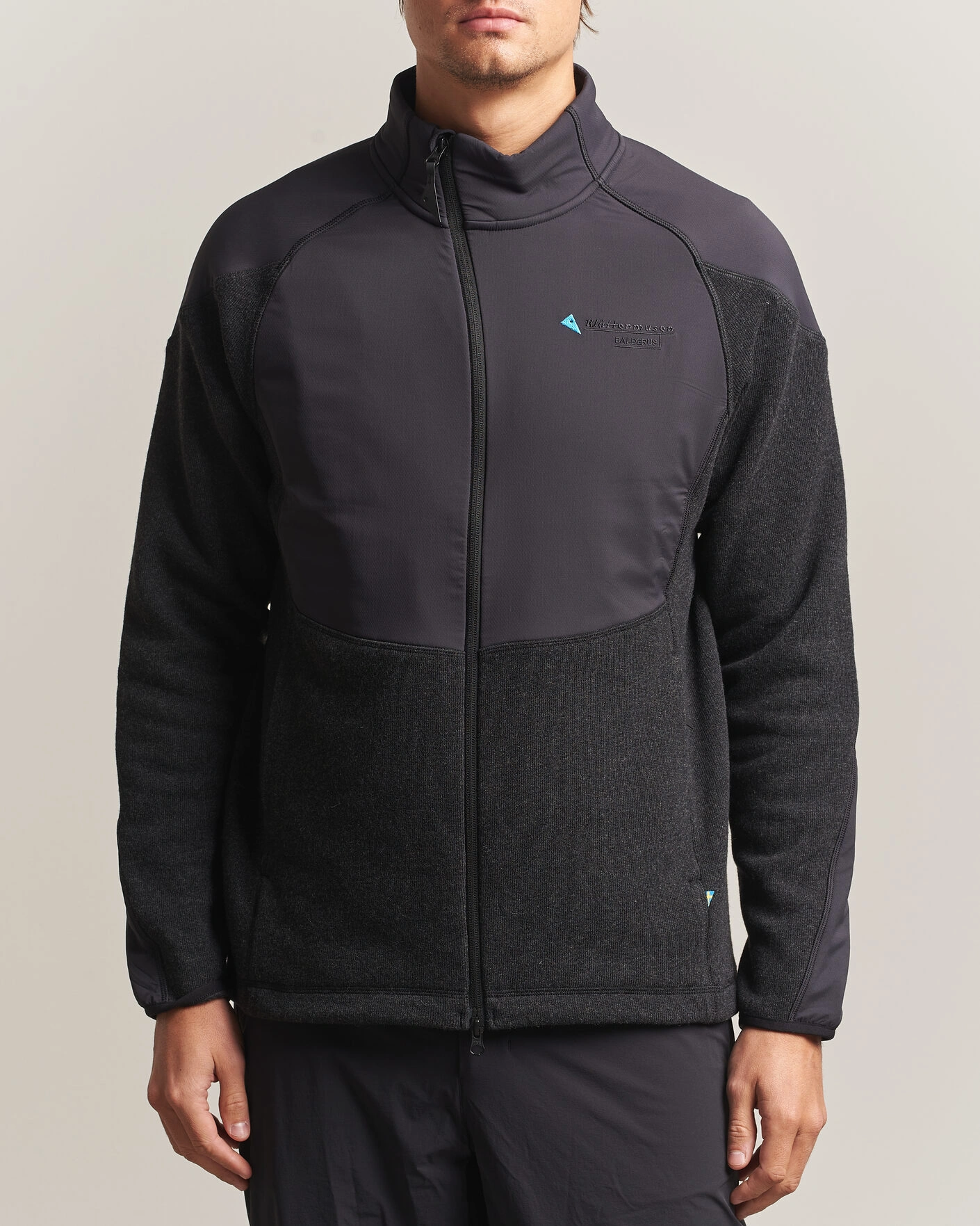 Herr | Tröjor | Klättermusen | Balderus Wool Fleece Hood Jacket Black