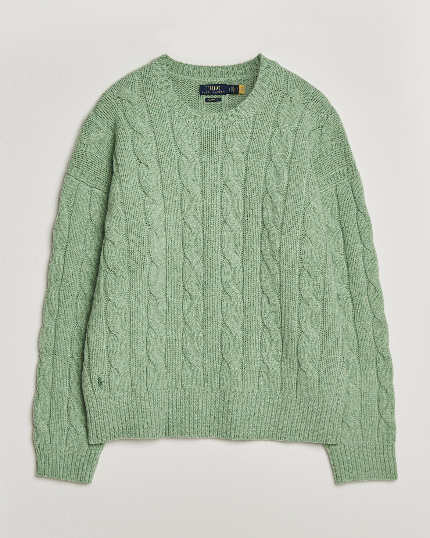 Herr | Tröjor | Polo Ralph Lauren | Exploded Cabel Sweater Sprouting Green