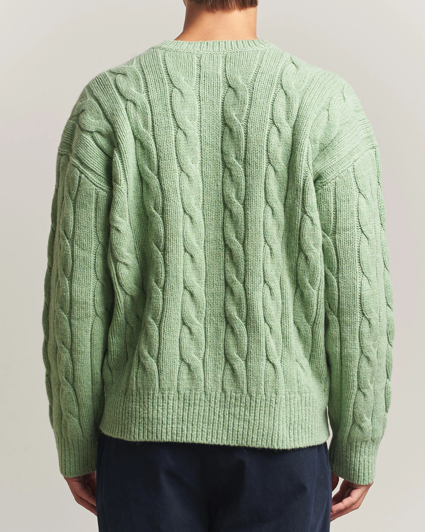 Herr | Tröjor | Polo Ralph Lauren | Exploded Cabel Sweater Sprouting Green